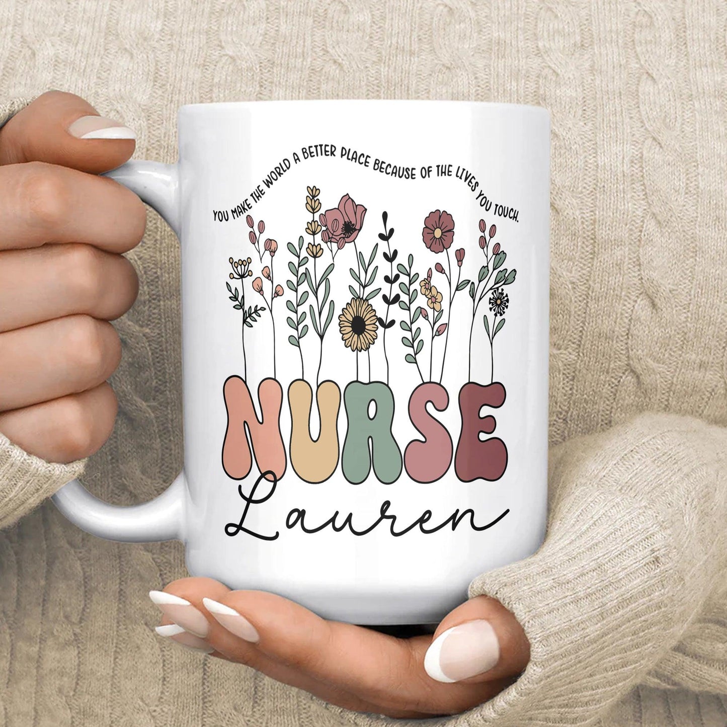 Personalisierte Krankenschwester Kaffeetasse – Krankenschwester Geschenke - GiftHaus