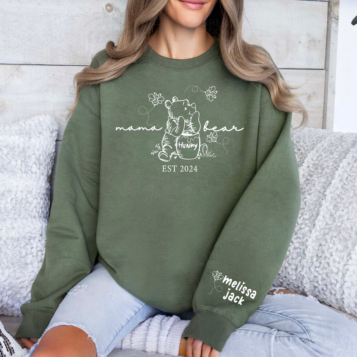 Personalisierte Mama Bär Est. Jahr - Liebesgeschenk zum Muttertag