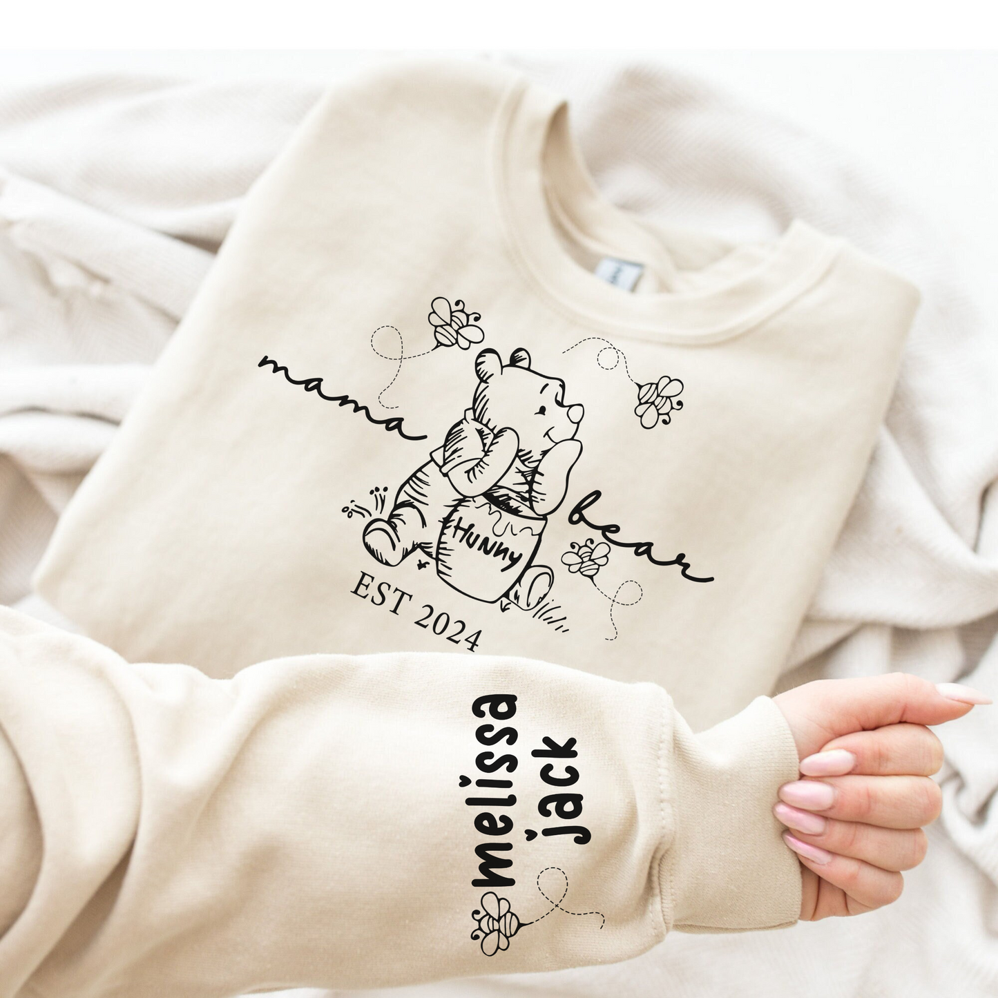 Personalisierte Mama Bär Est. Jahr - Liebesgeschenk zum Muttertag