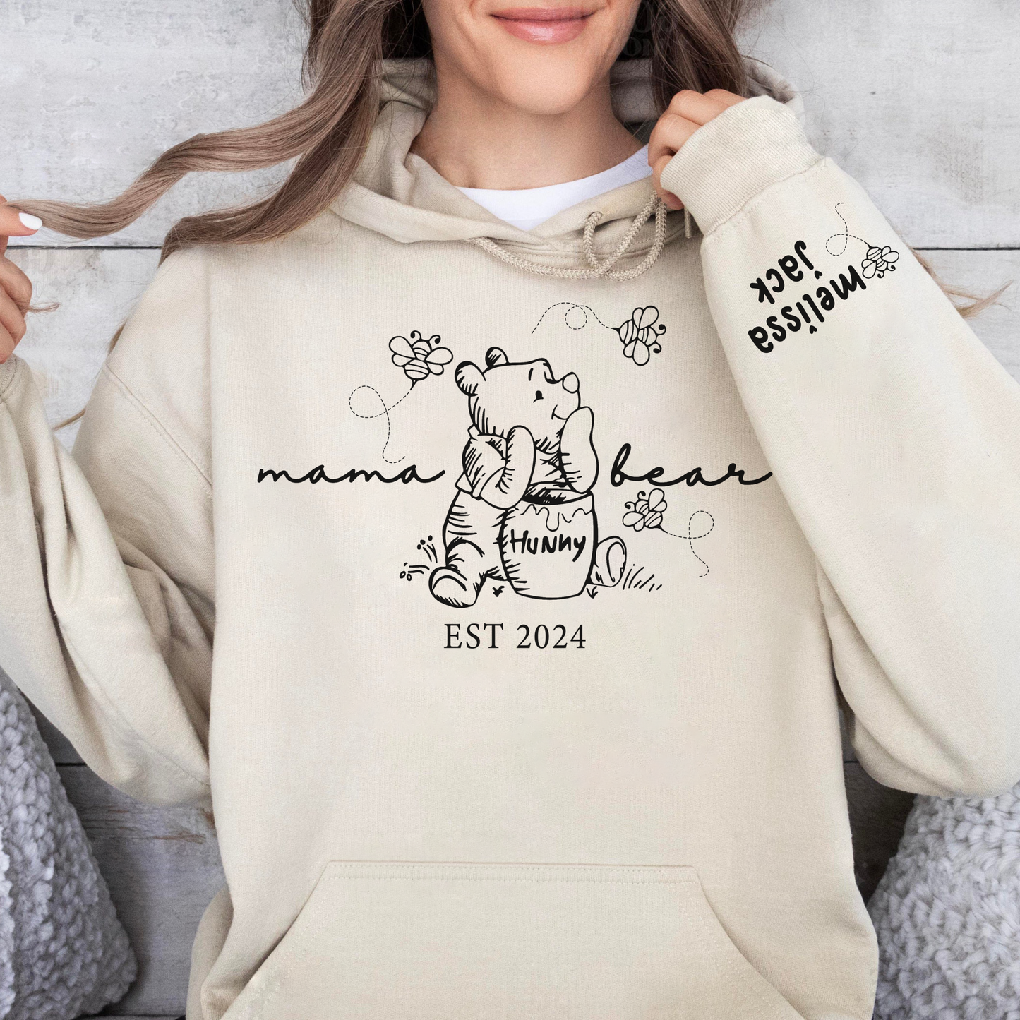 Personalisierte Mama Bär Est. Jahr - Liebesgeschenk zum Muttertag