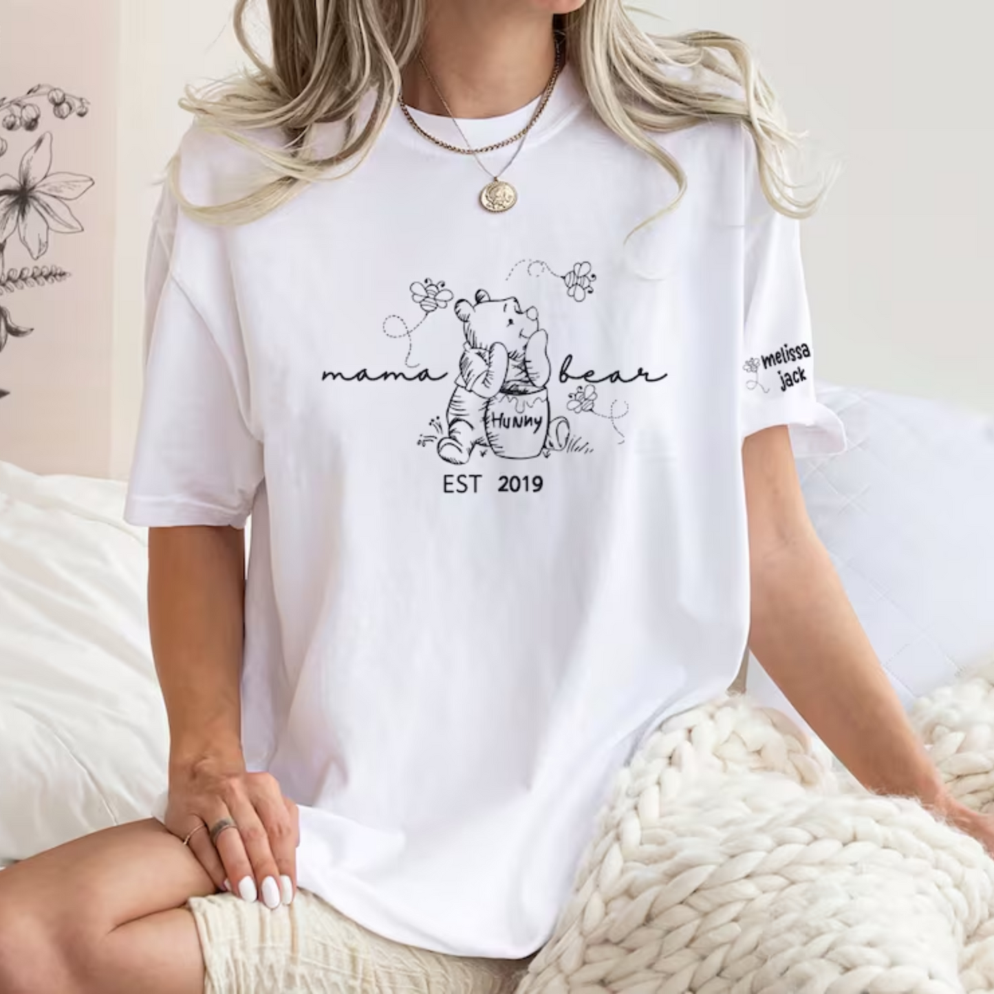 Personalisierte Mama Bär Est. Jahr - Liebesgeschenk zum Muttertag