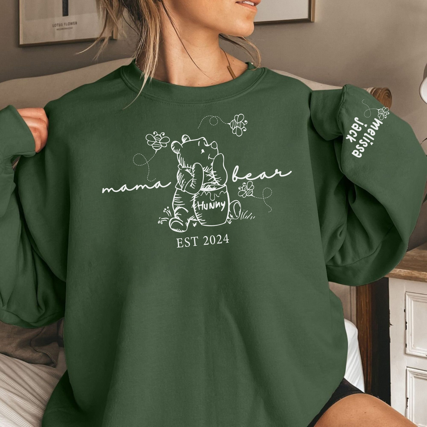 Personalisierte Mama Bär Est. Jahr - Liebesgeschenk zum Muttertag