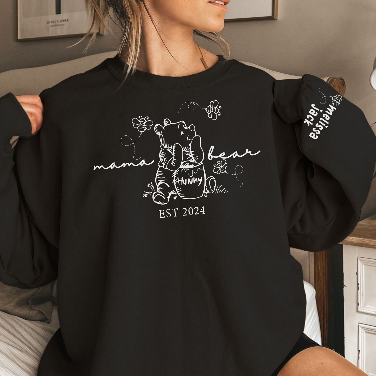 Personalisierte Mama Bär Est. Jahr - Liebesgeschenk zum Muttertag
