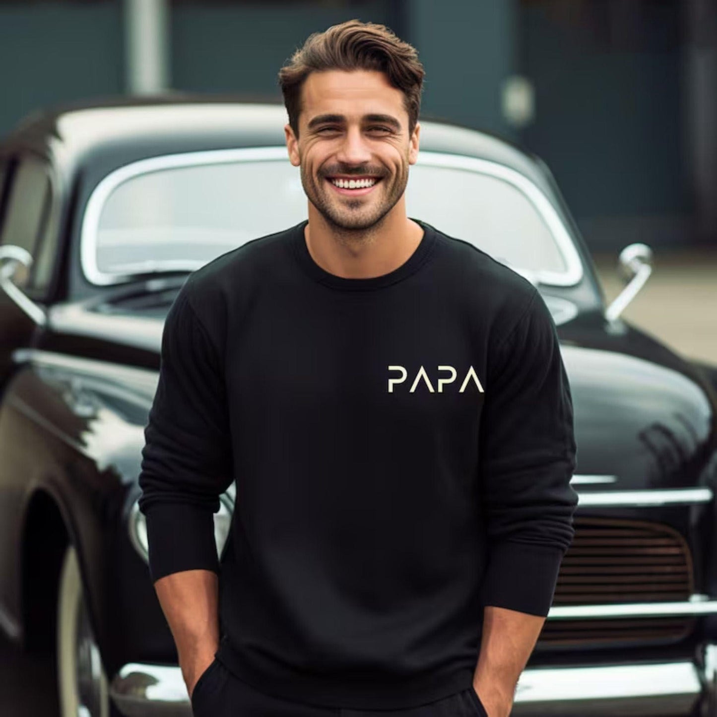 Personalisierter Papa Hoodie und Shirts – Vatertagsgeschenk - GiftHaus