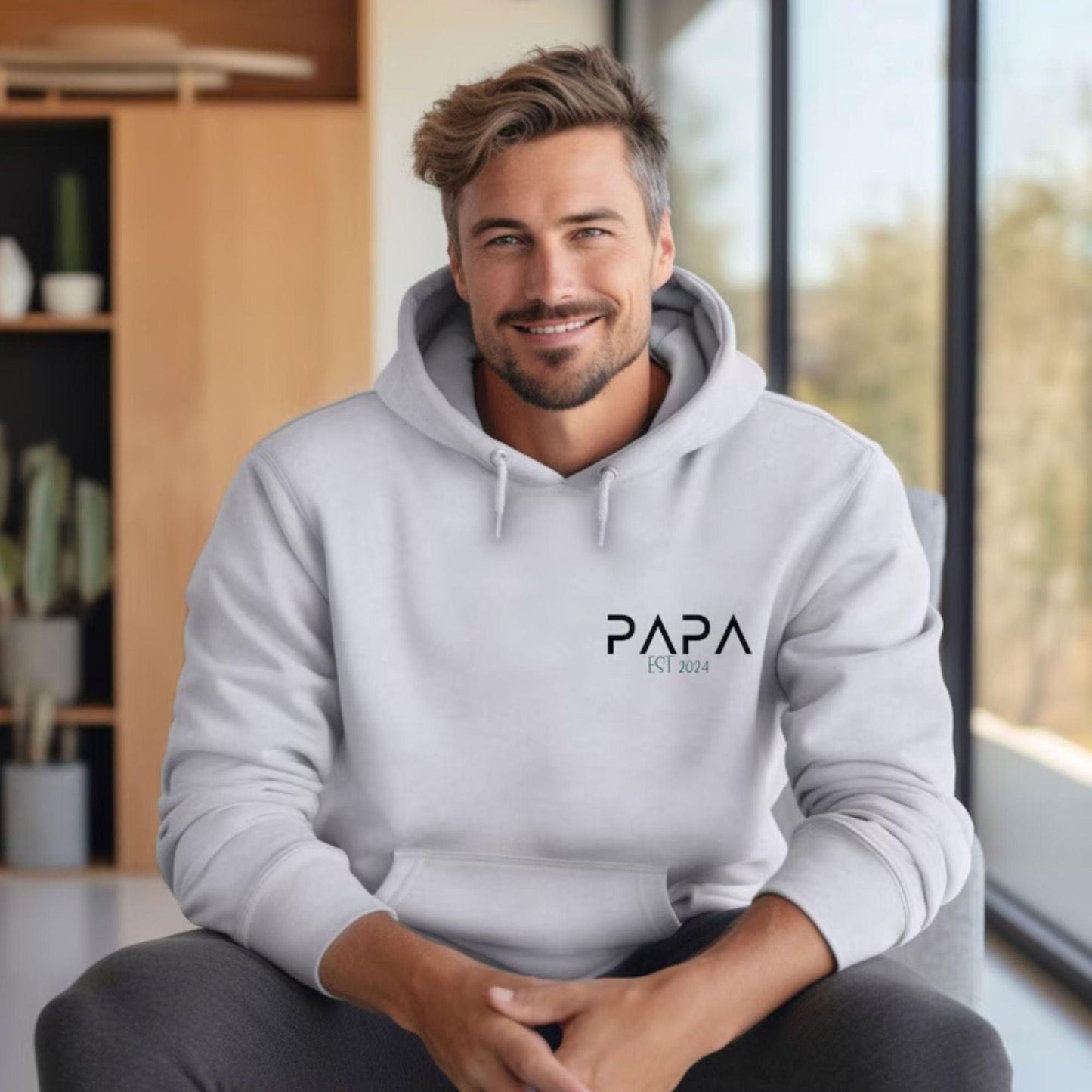 Personalisierter Papa Hoodie und Shirts – Vatertagsgeschenk - GiftHaus