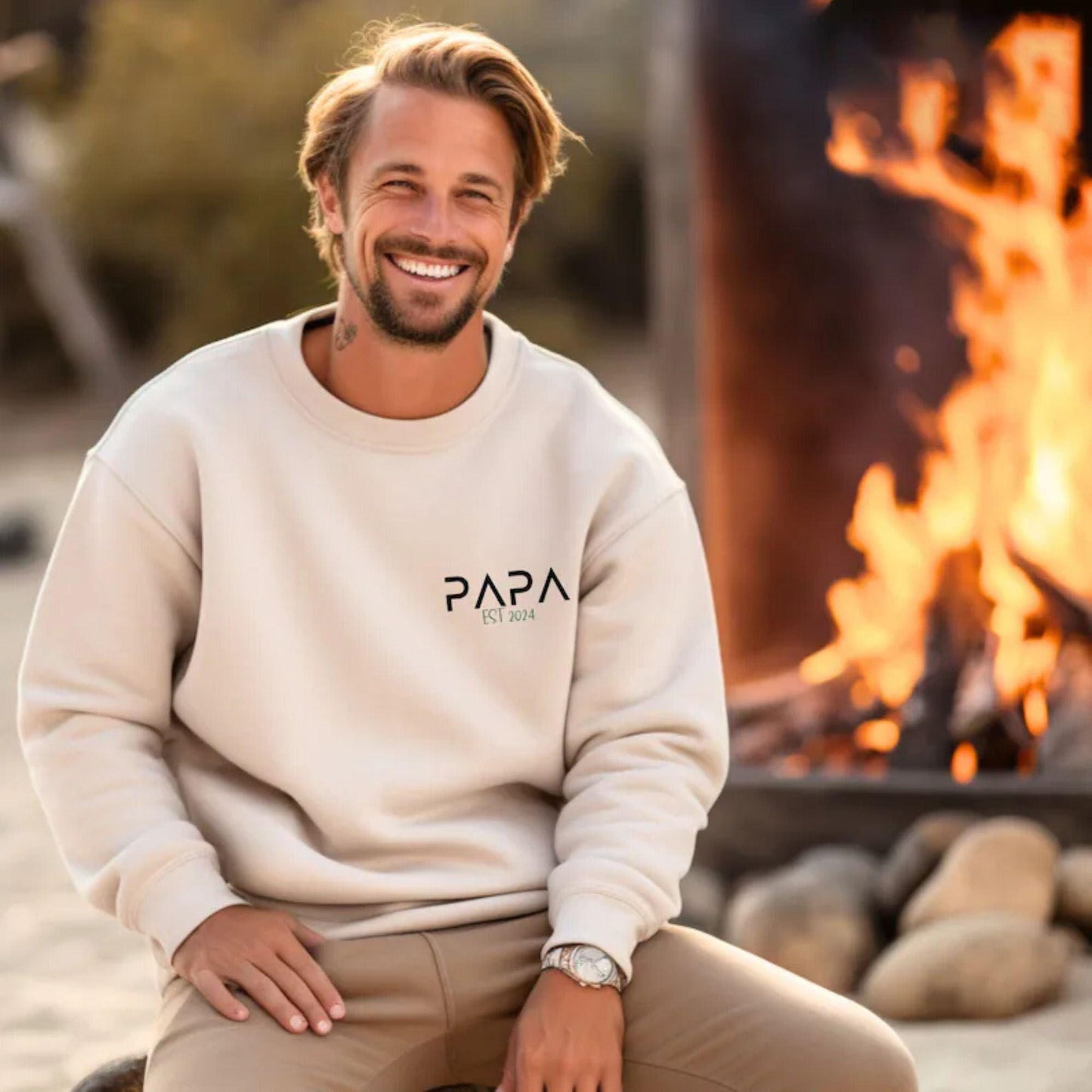 Personalisierter Papa Hoodie und Shirts – Vatertagsgeschenk - GiftHaus