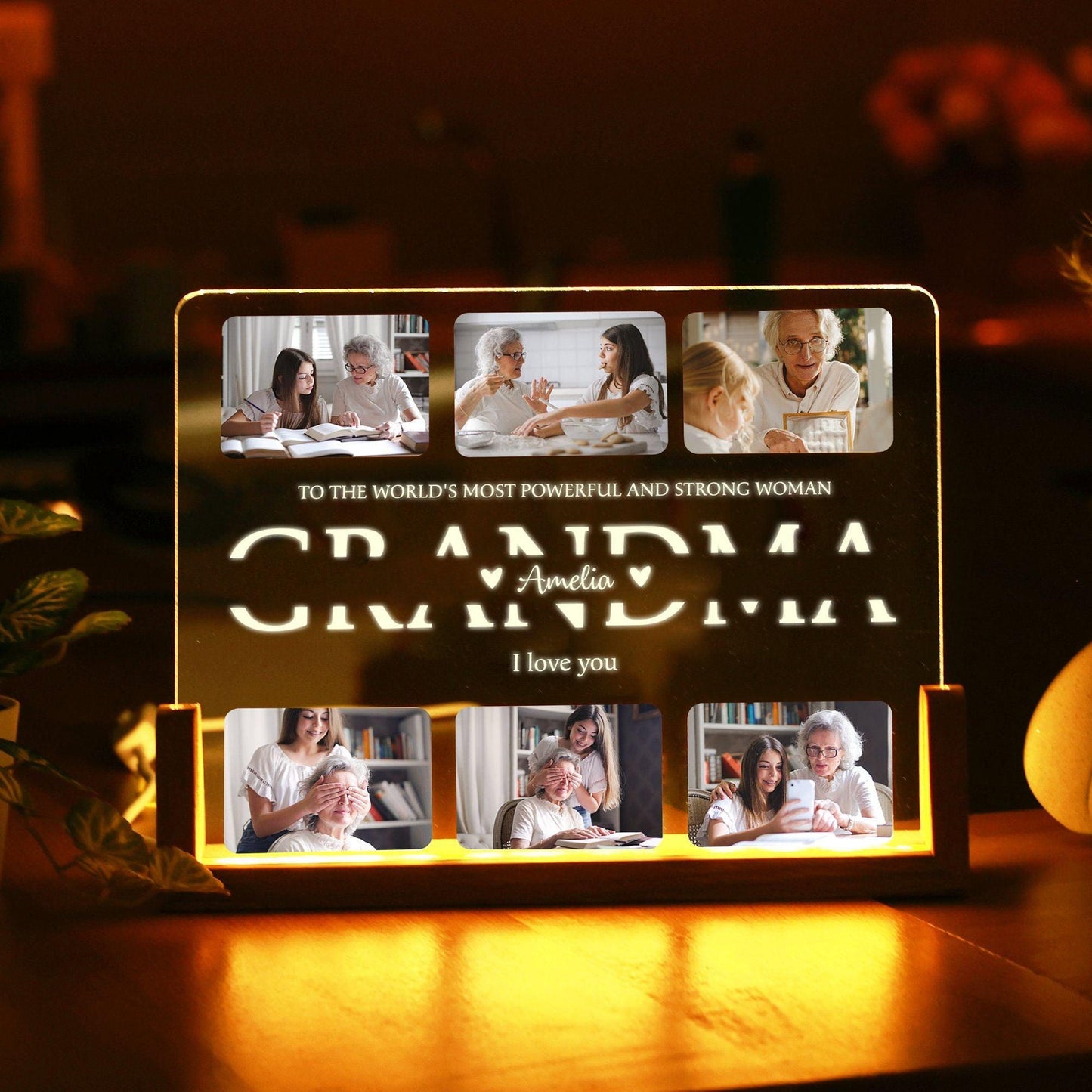 Personalisiertes Foto-Nachtlicht für Mama, Papa und Oma - GiftHaus