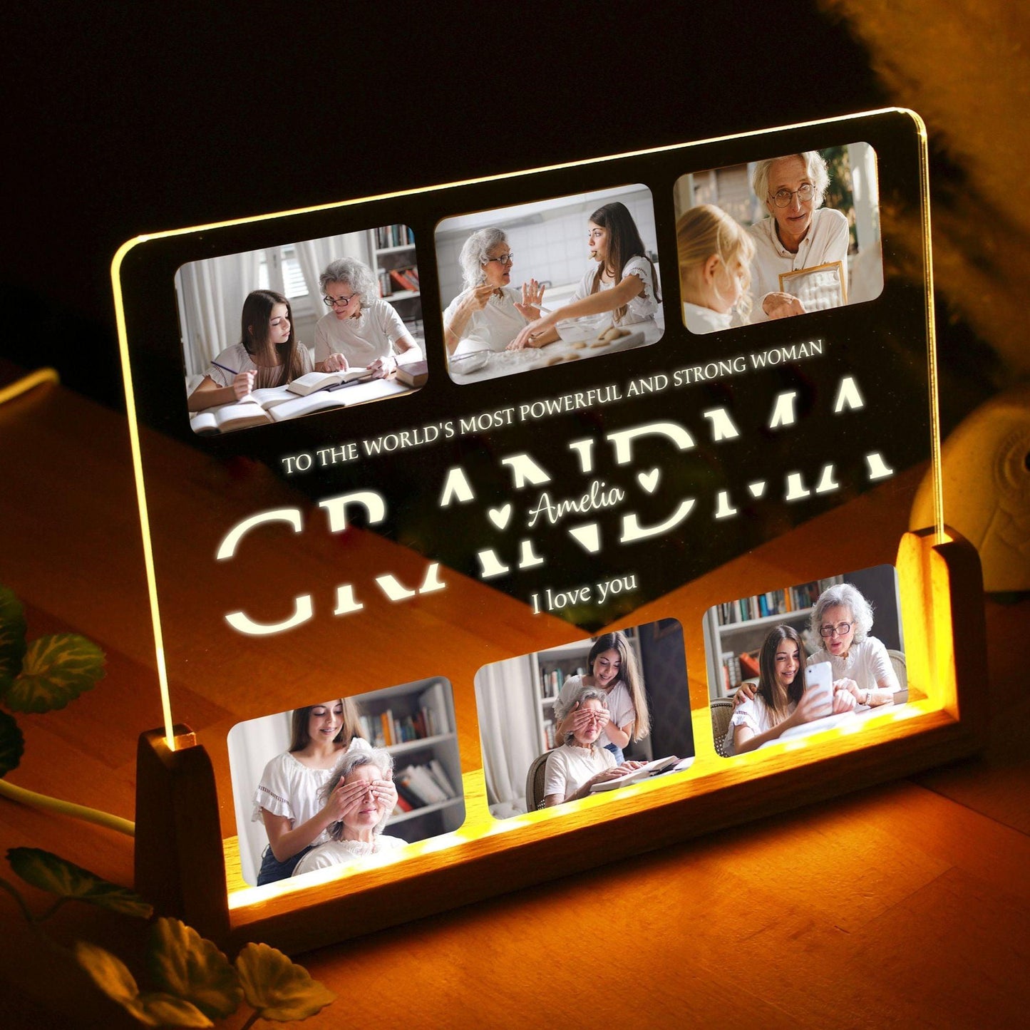 Personalisiertes Foto-Nachtlicht für Mama, Papa und Oma - GiftHaus