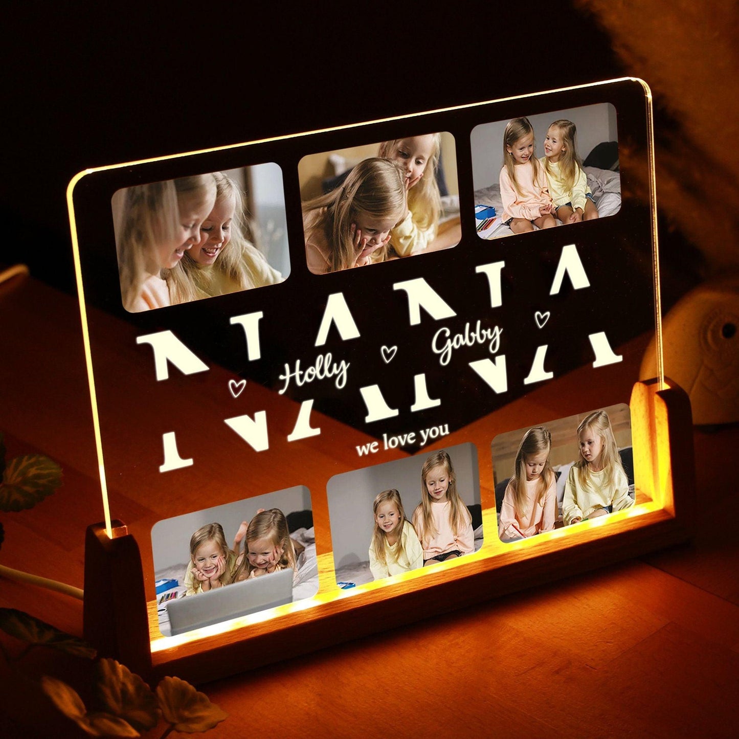 Personalisiertes Foto-Nachtlicht für Mama, Papa und Oma - GiftHaus