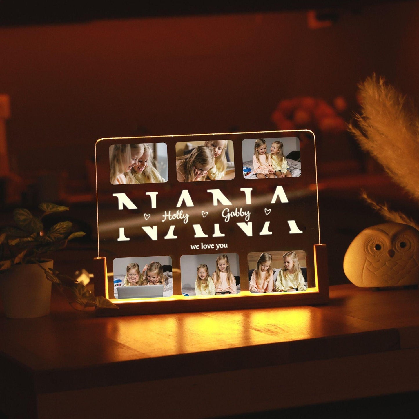 Personalisiertes Foto-Nachtlicht für Mama, Papa und Oma - GiftHaus