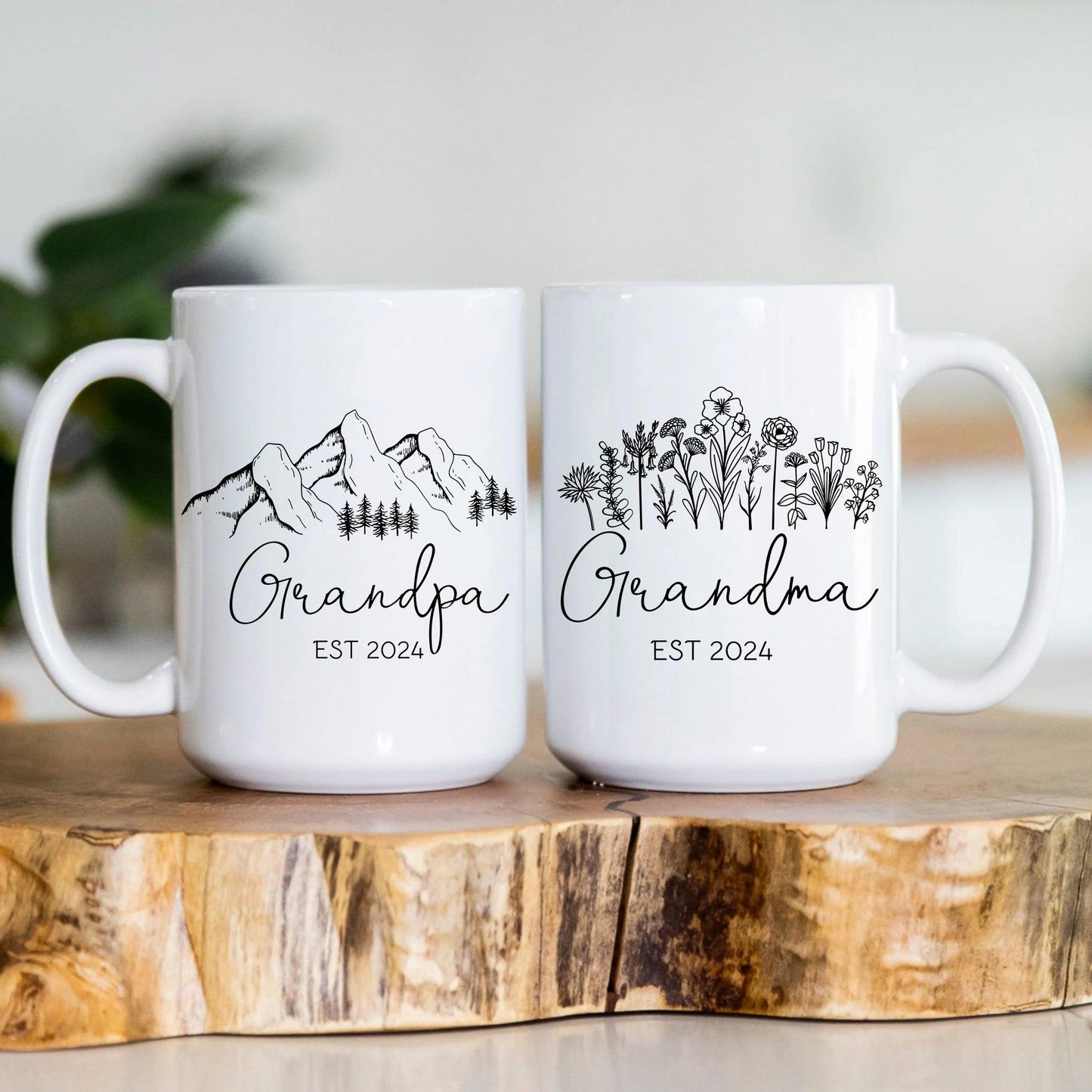 Personalisiertes Großelternbecher Set - Großeltern Geschenk - GiftHaus