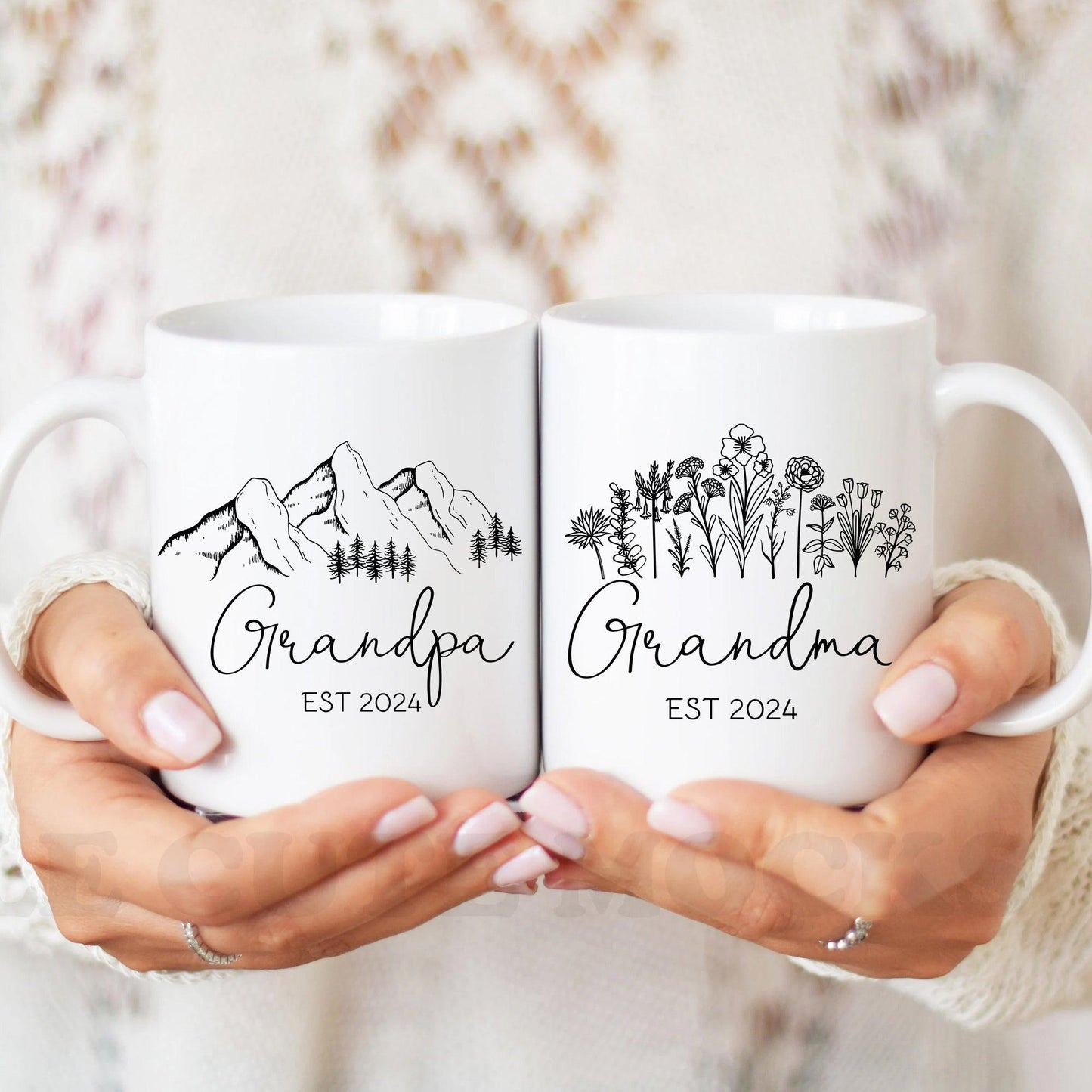 Personalisiertes Großelternbecher Set - Großeltern Geschenk - GiftHaus
