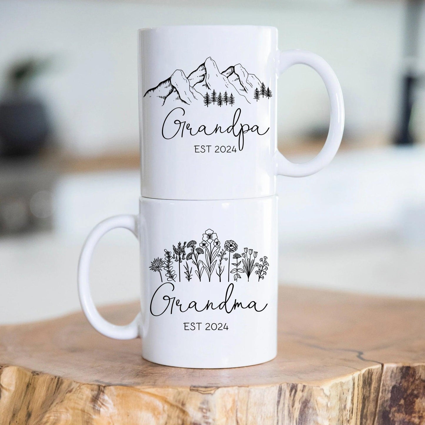 Personalisiertes Großelternbecher Set - Großeltern Geschenk - GiftHaus