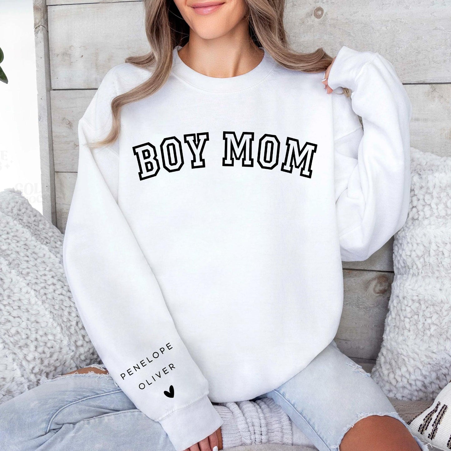 Personalisiertes Jungen Mama Sweatshirt - Geschenk für die Mutter eines Jungen - GiftHaus
