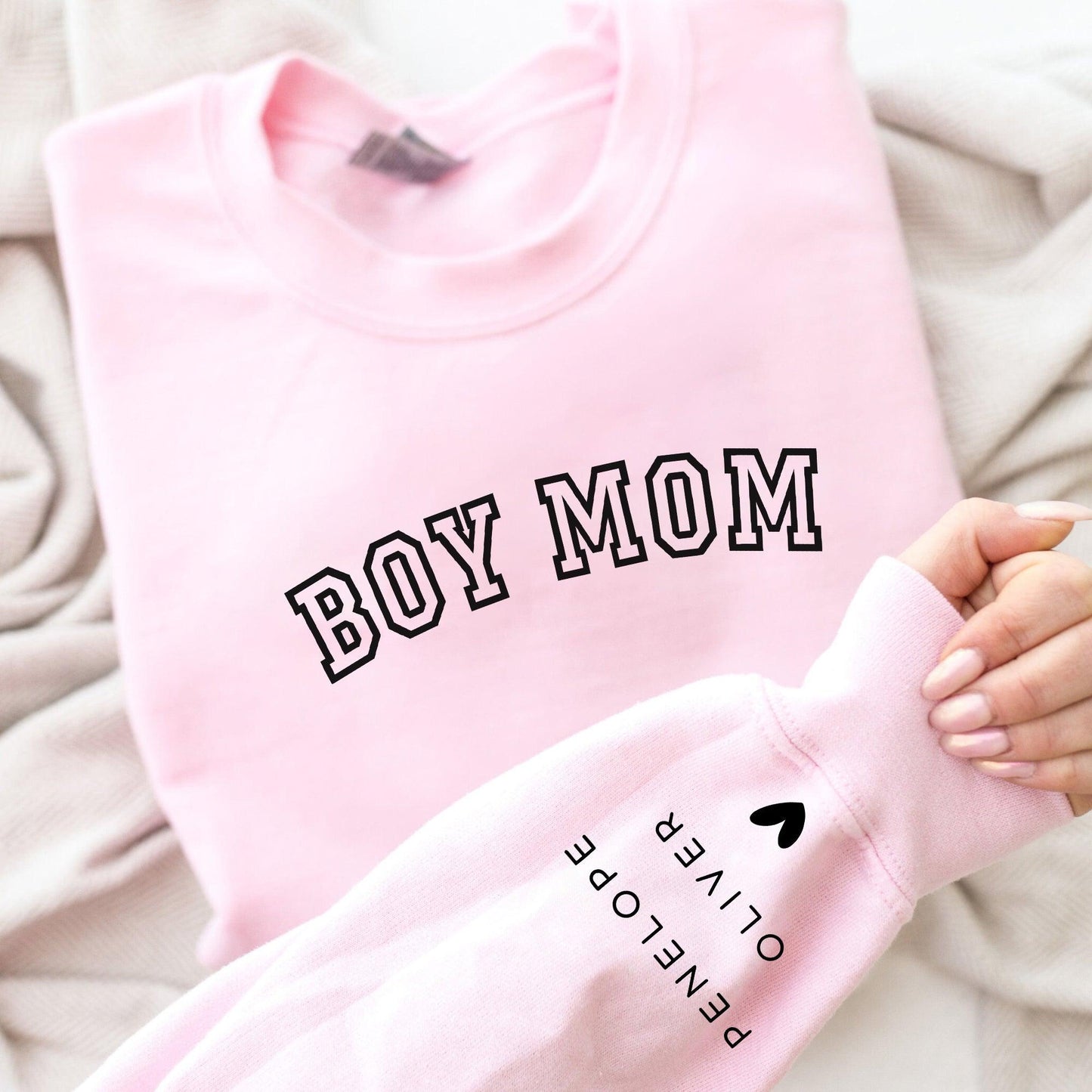 Personalisiertes Jungen Mama Sweatshirt - Geschenk für die Mutter eines Jungen - GiftHaus