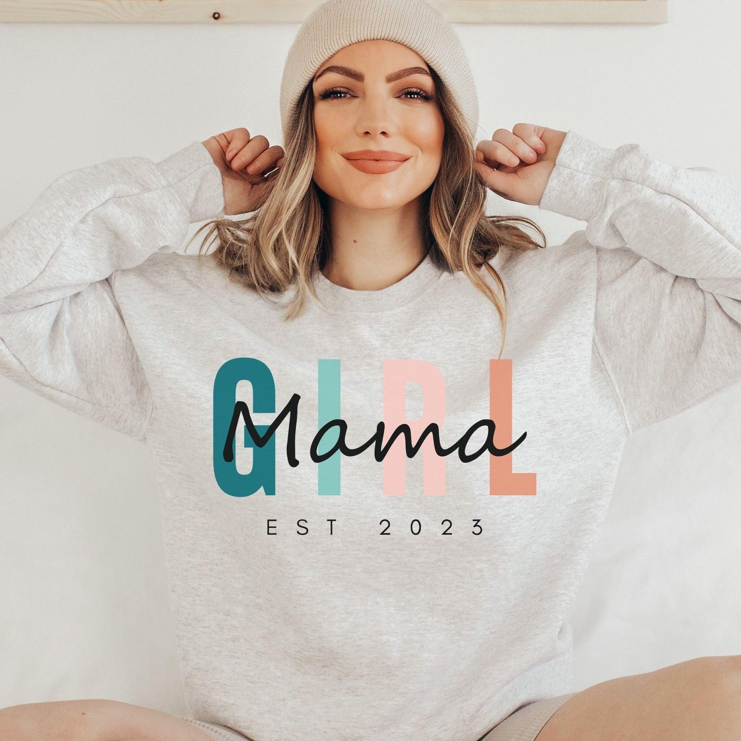 Personalisiertes Mädchen Mama Sweatshirt - GiftHaus