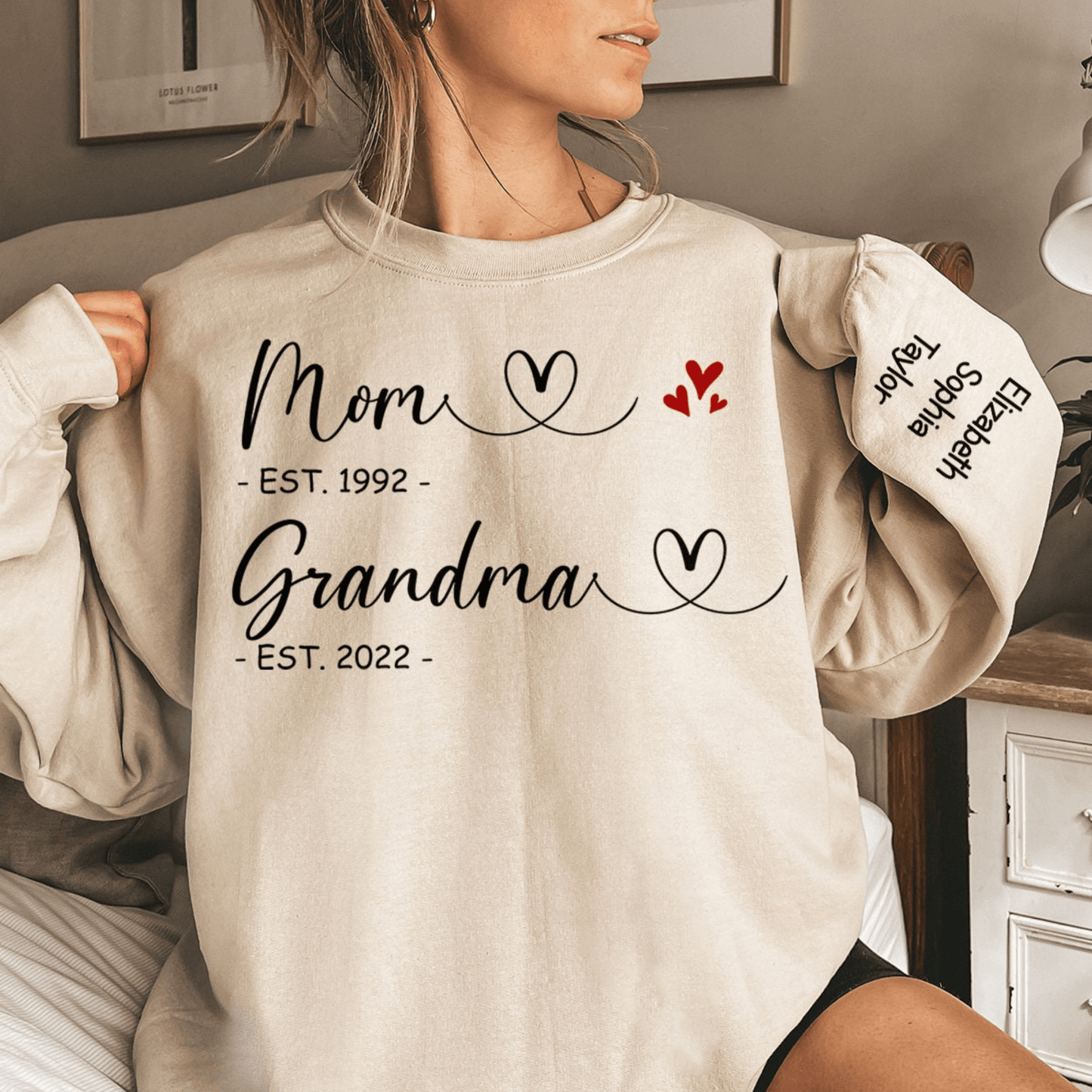 Personalisiertes 'Mama & Oma' Sweatshirt - Erinnerungsstück - GiftHaus