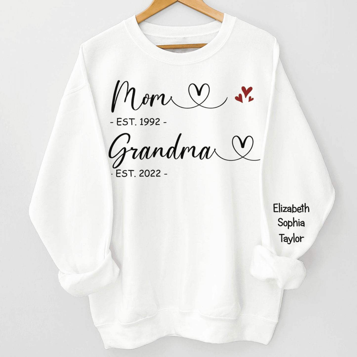 Personalisiertes 'Mama & Oma' Sweatshirt - Erinnerungsstück - GiftHaus