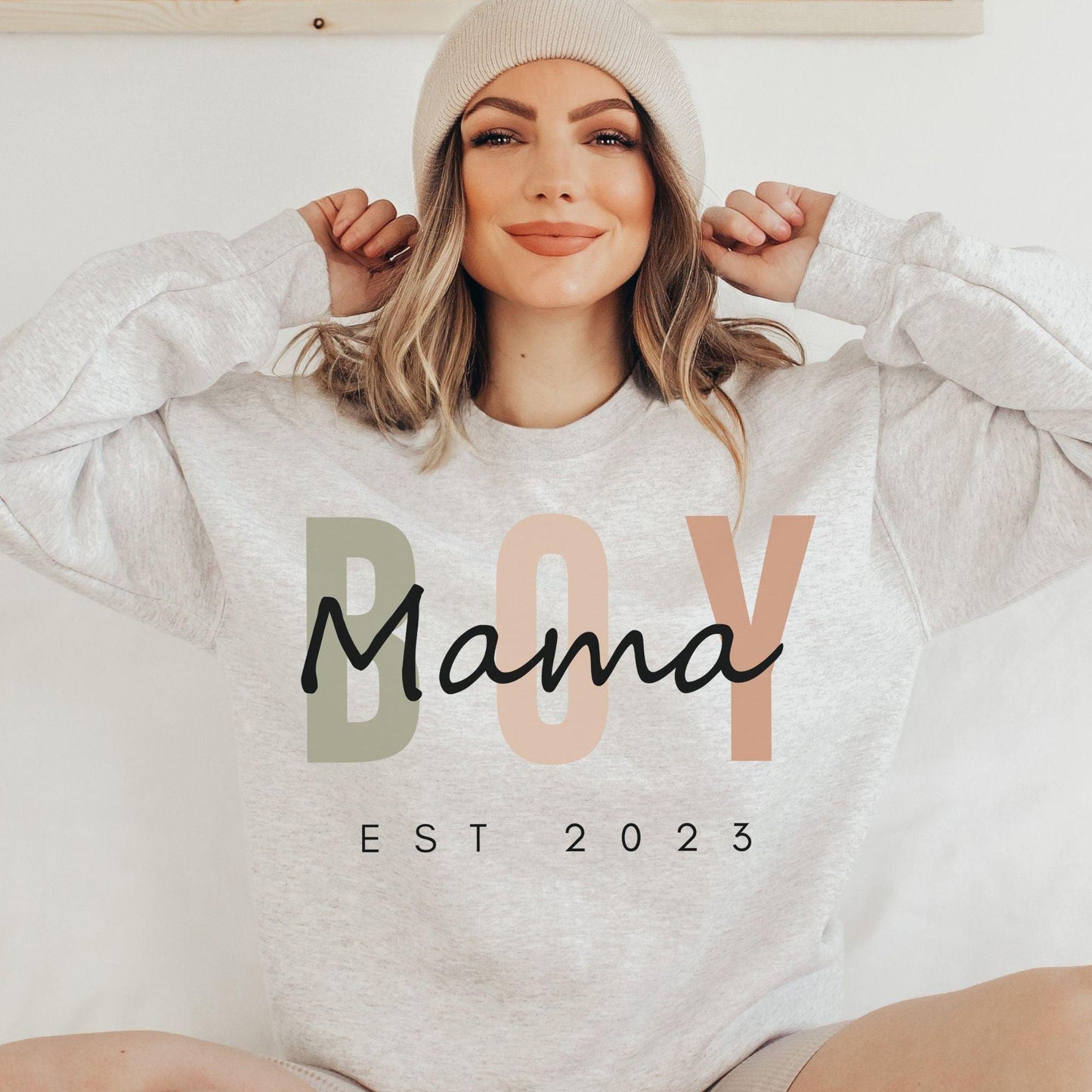 Personalisiertes Mama Sweatshirt – Junge Mama Sweatshirt - GiftHaus