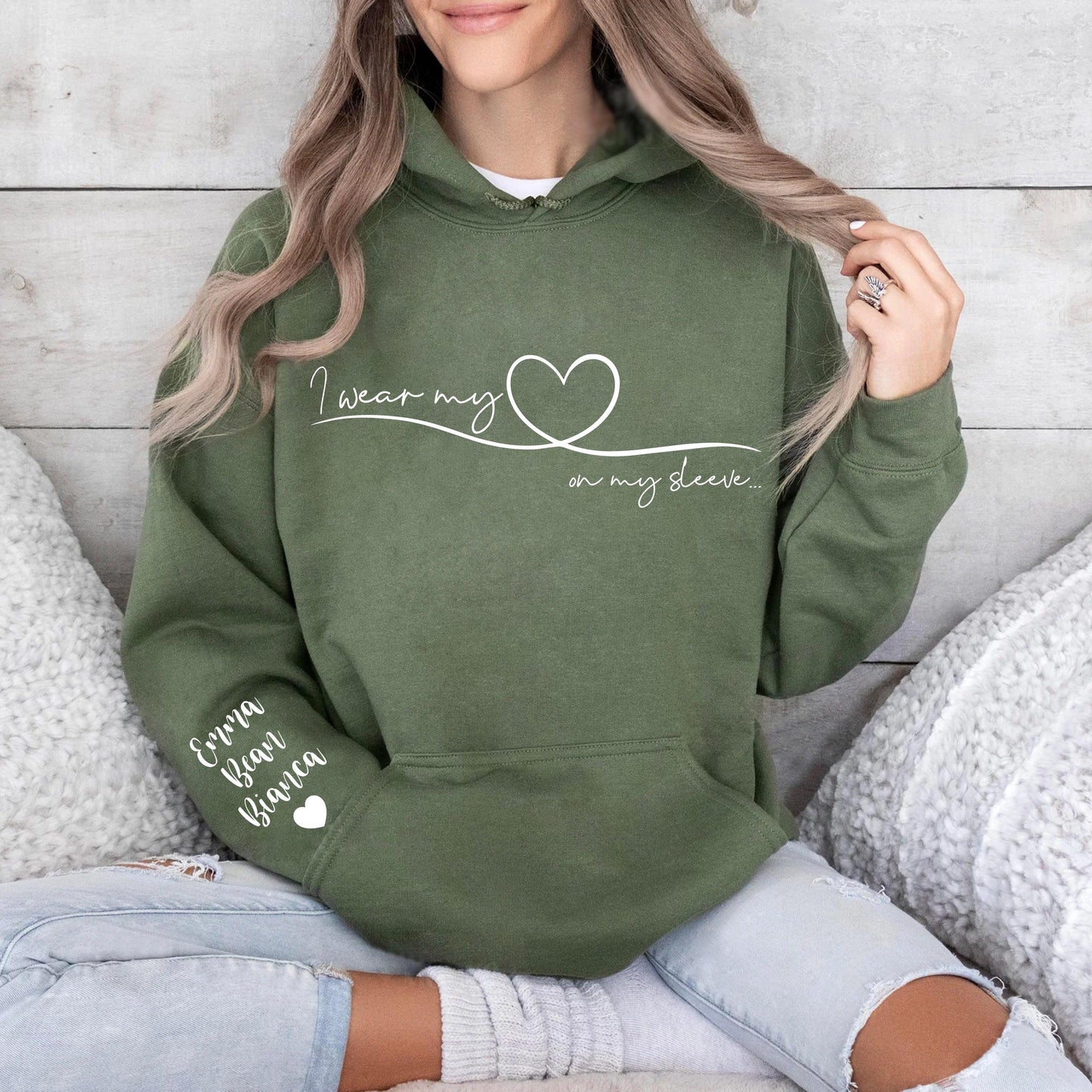 Personalisiertes Mama Sweatshirt mit Kindernamen - Mama Sweatshirt - GiftHaus