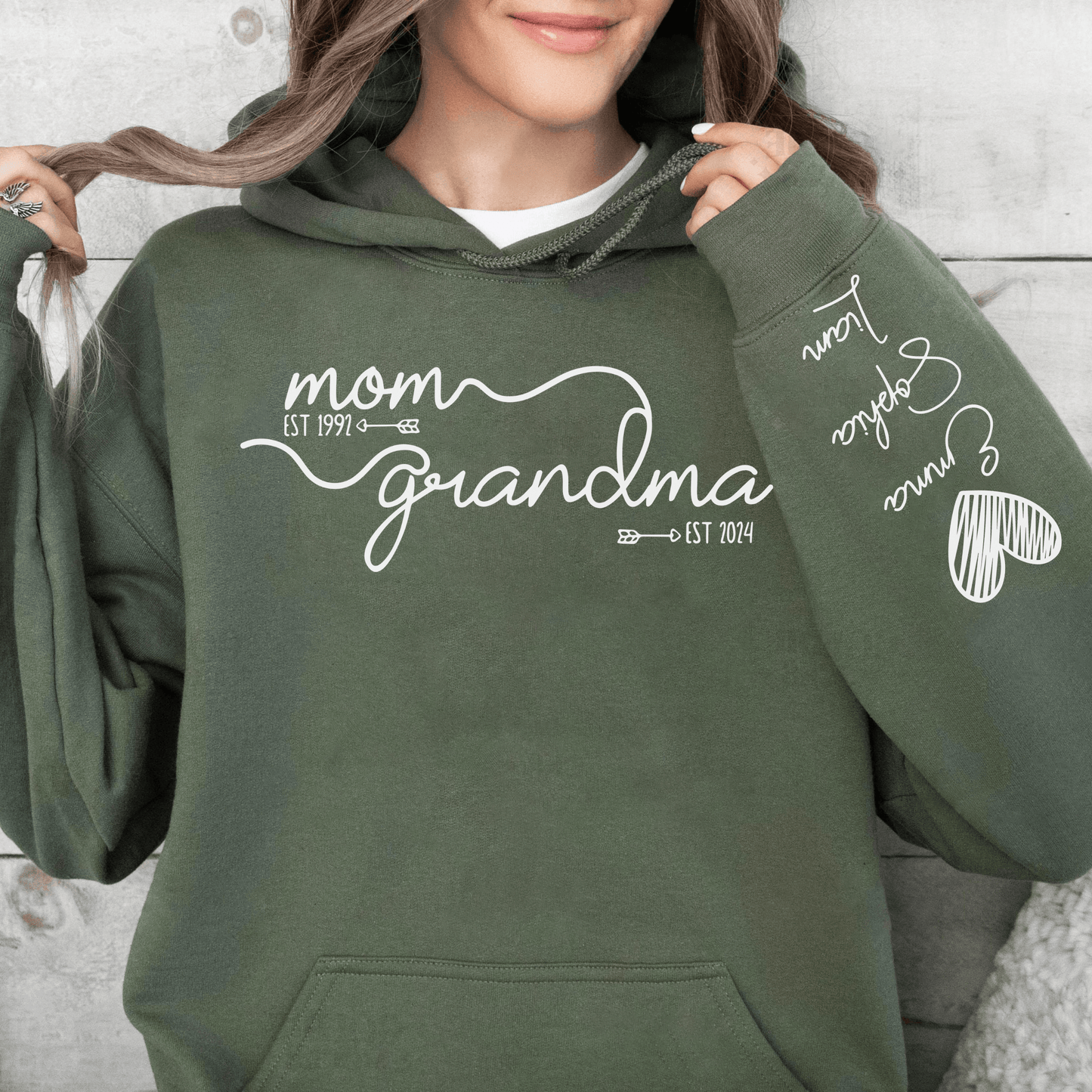 Personalisiertes Oma Jahr Est. Sweatshirt - Muttertagspräsent - GiftHaus