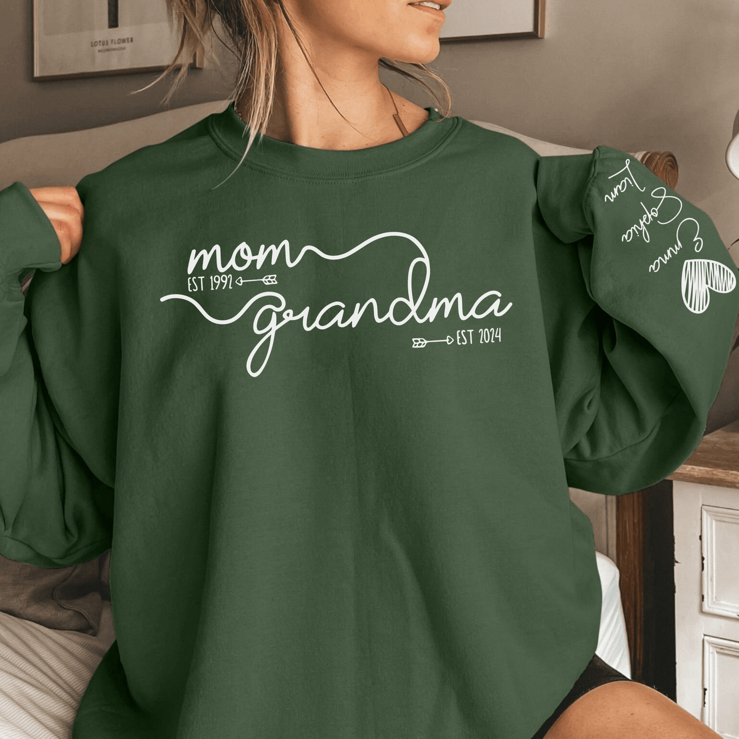 Personalisiertes Oma Jahr Est. Sweatshirt - Muttertagspräsent - GiftHaus