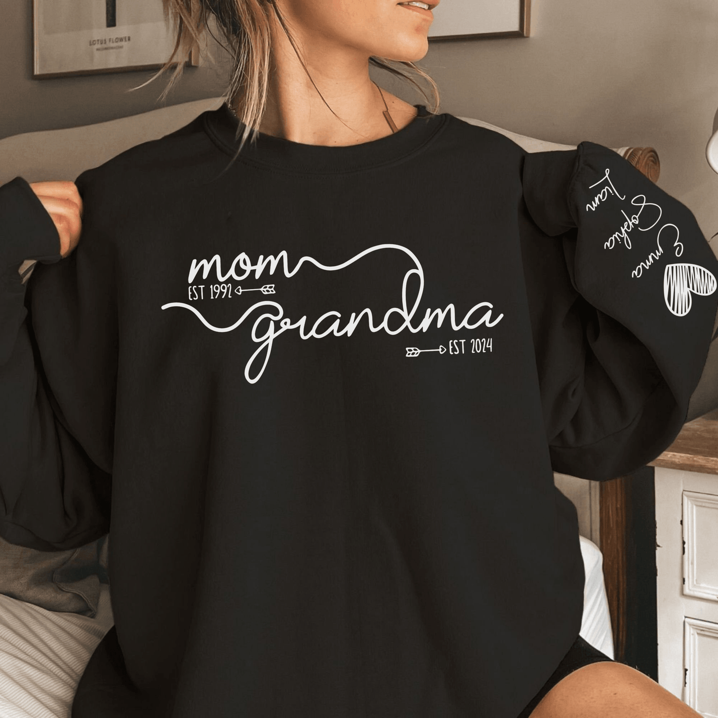 Personalisiertes Oma Jahr Est. Sweatshirt - Muttertagspräsent - GiftHaus