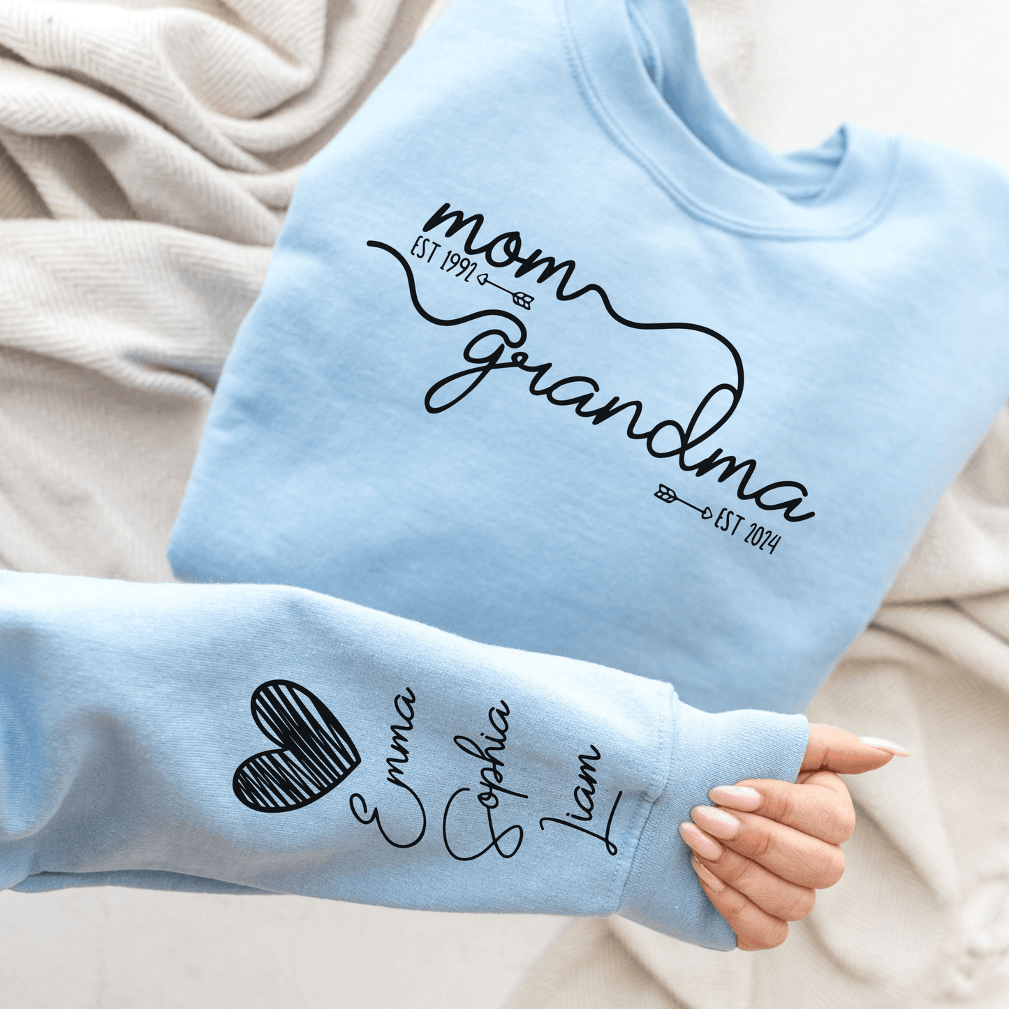 Personalisiertes Oma Jahr Est. Sweatshirt - Muttertagspräsent - GiftHaus