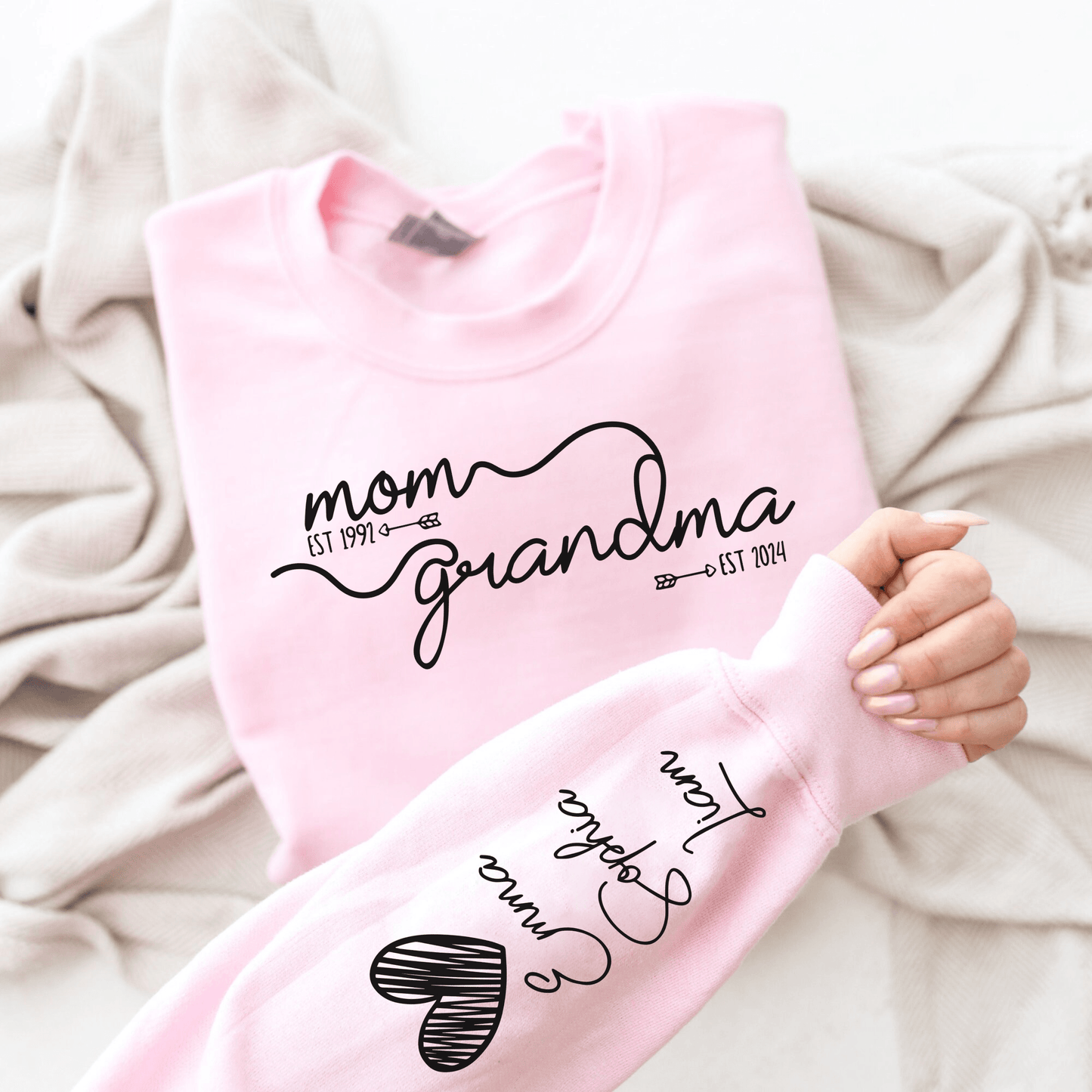Personalisiertes Oma Jahr Est. Sweatshirt - Muttertagspräsent - GiftHaus