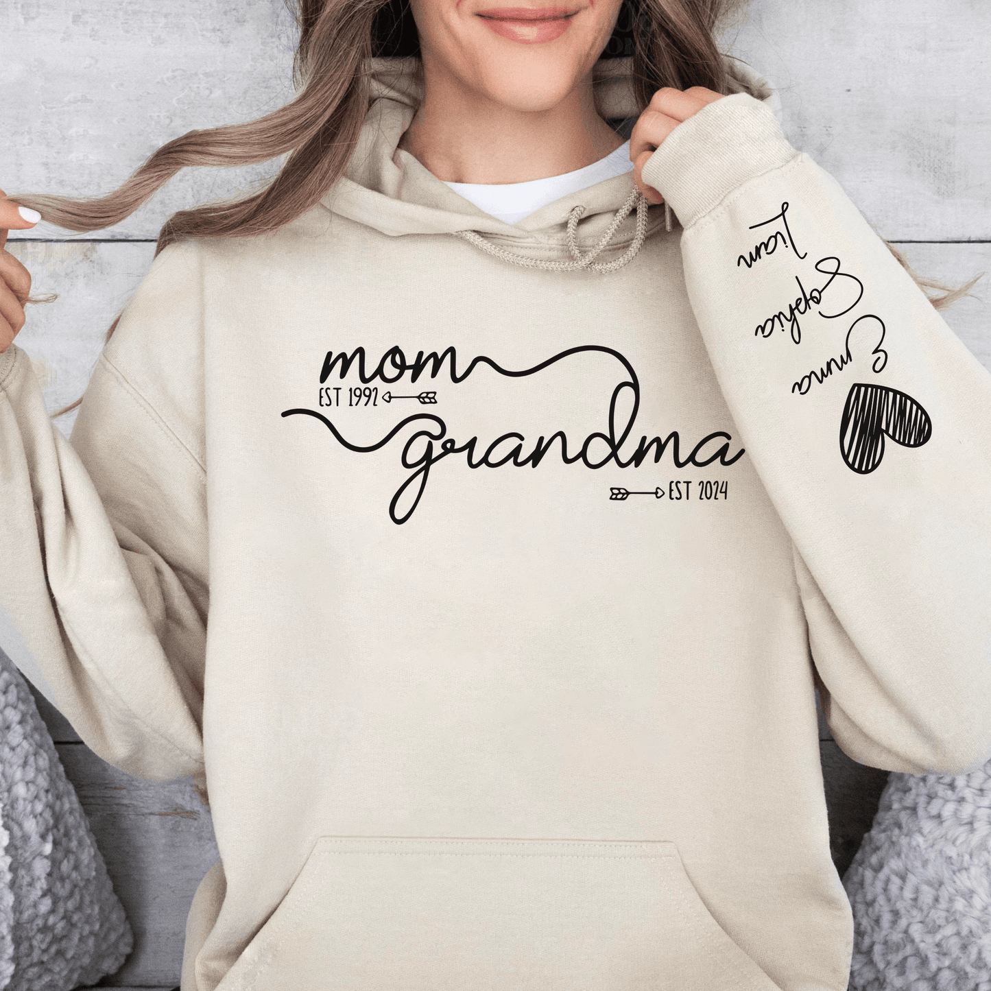 Personalisiertes Oma Jahr Est. Sweatshirt - Muttertagspräsent - GiftHaus