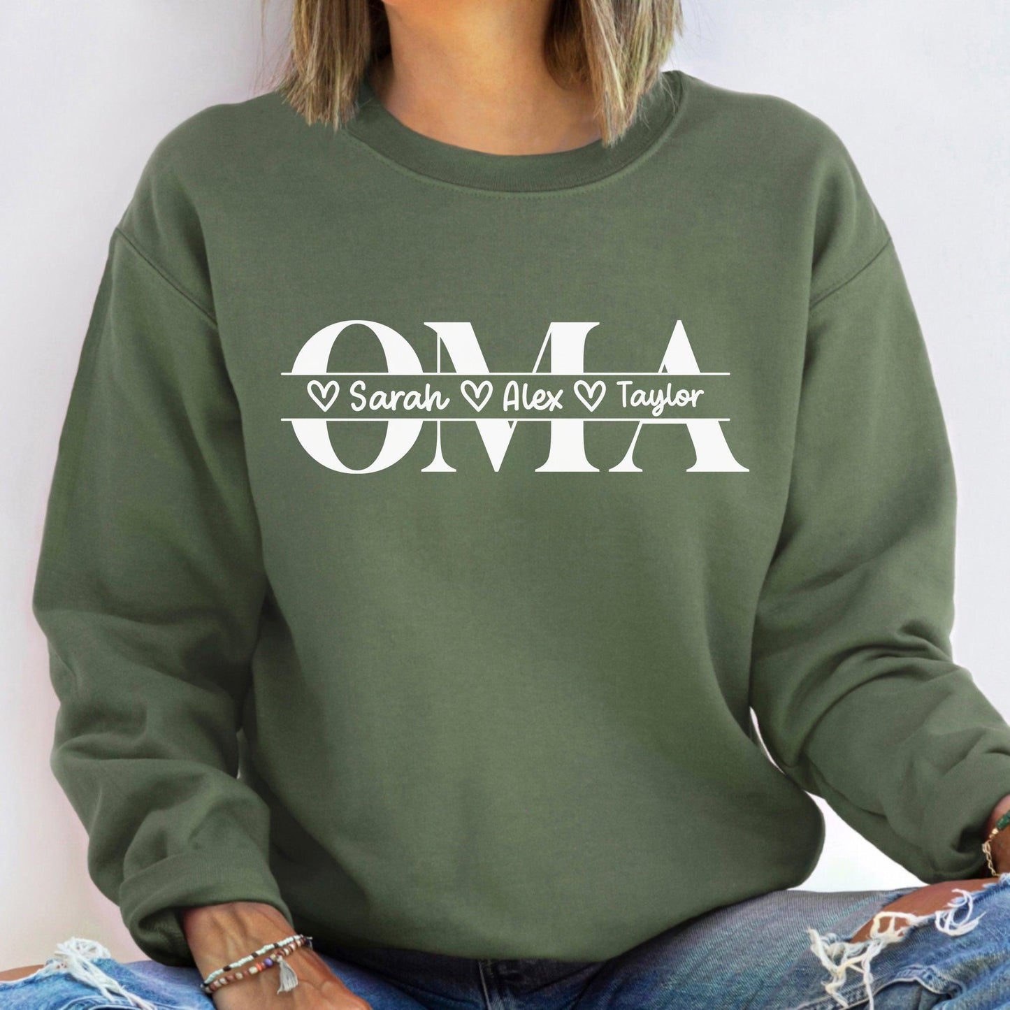Personalisiertes Oma Sweatshirt - Geschenk für Oma - GiftHaus