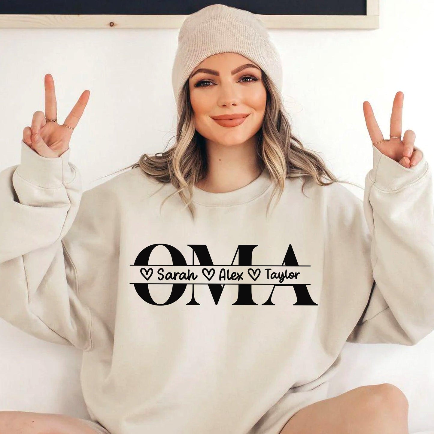 Personalisiertes Oma Sweatshirt - Geschenk für Oma - GiftHaus