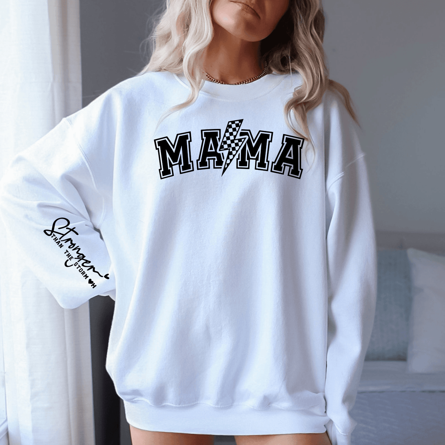 Personalisiertes 'Stärke-Mama' Sweatshirt - Initialen nach Wahl - GiftHaus