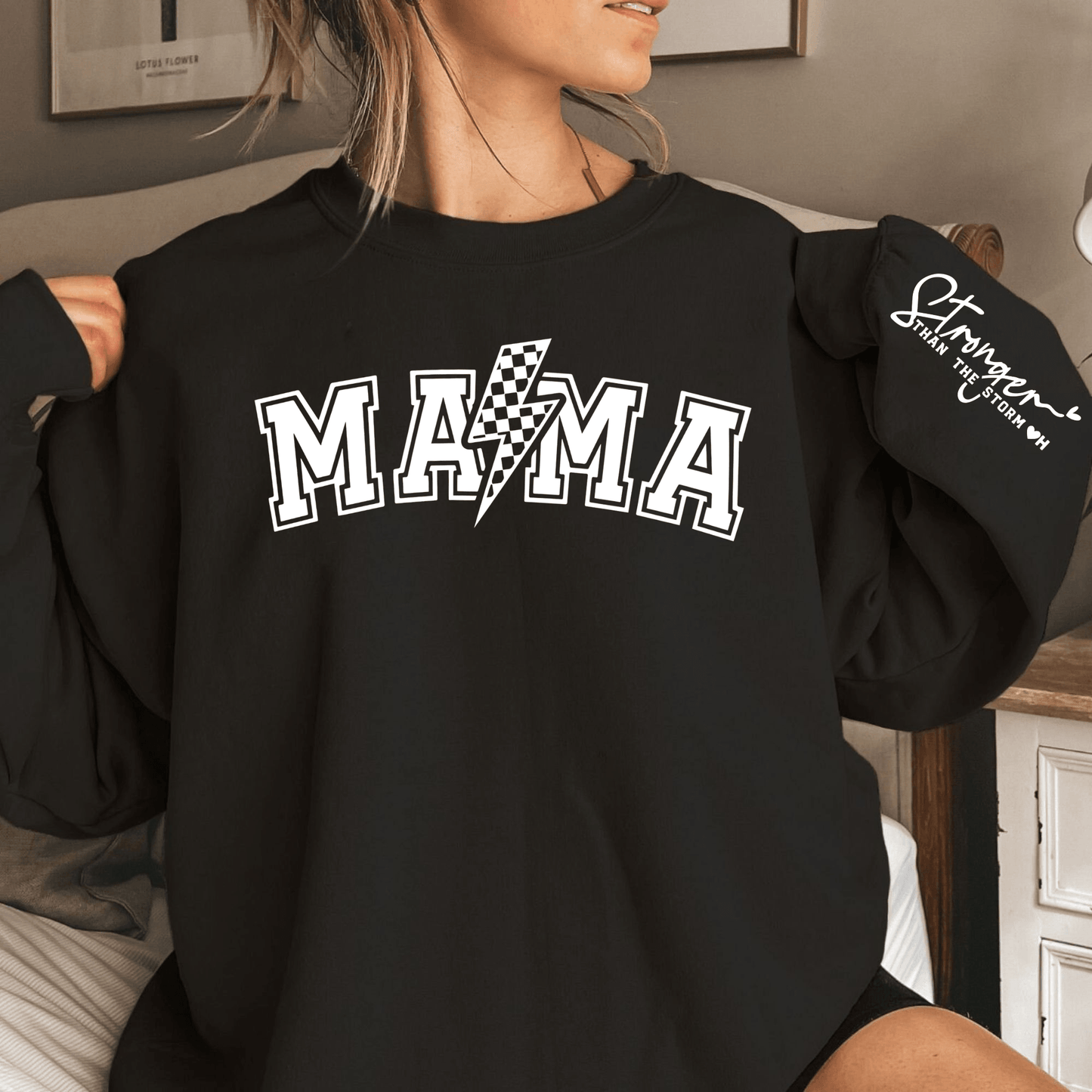 Personalisiertes 'Stärke-Mama' Sweatshirt - Initialen nach Wahl - GiftHaus