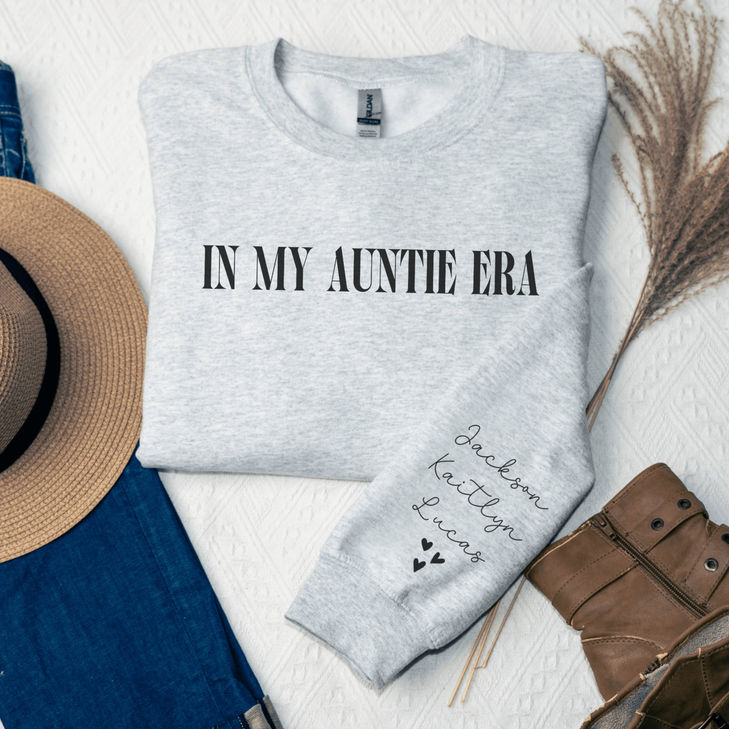 Personalisiertes Tante-Sweatshirt mit Kindernamen - GiftHaus