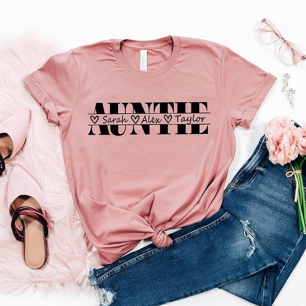 Personalisiertes Tante Sweatshirt mit Kindernamen - Personalisiertes Tante Geschenk - GiftHaus