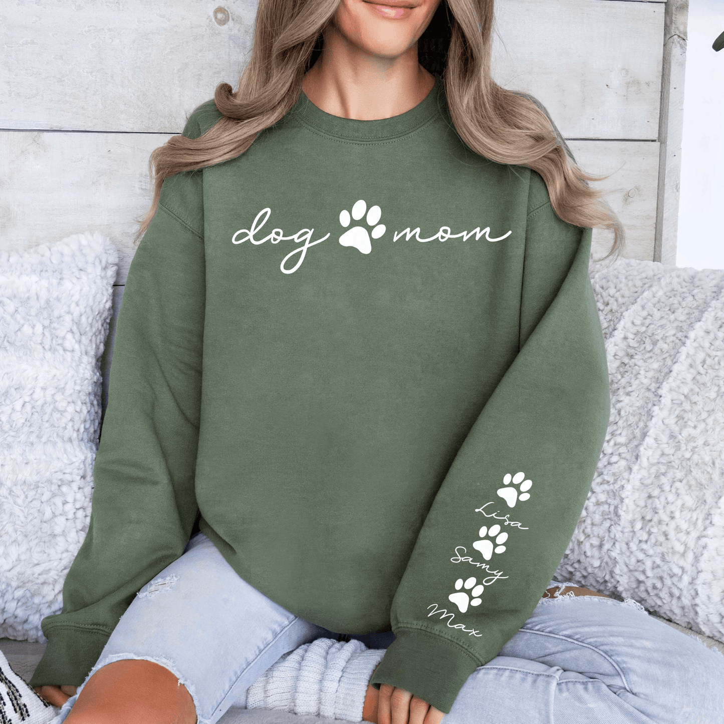 Personalized Dog Mom Shirt with Pet Name & Heart - Perfect Gift - GiftHaus