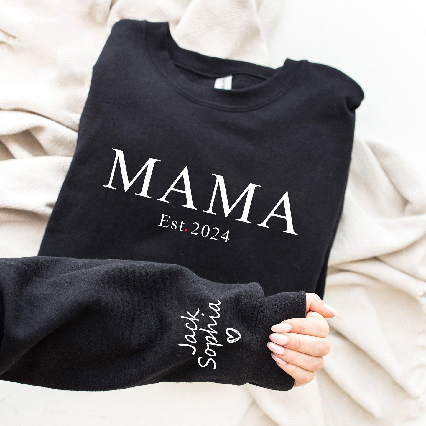 Personalized 'Mama' Year & Kids' Names - Mother's Day Special Sweatshirt - GiftHaus
