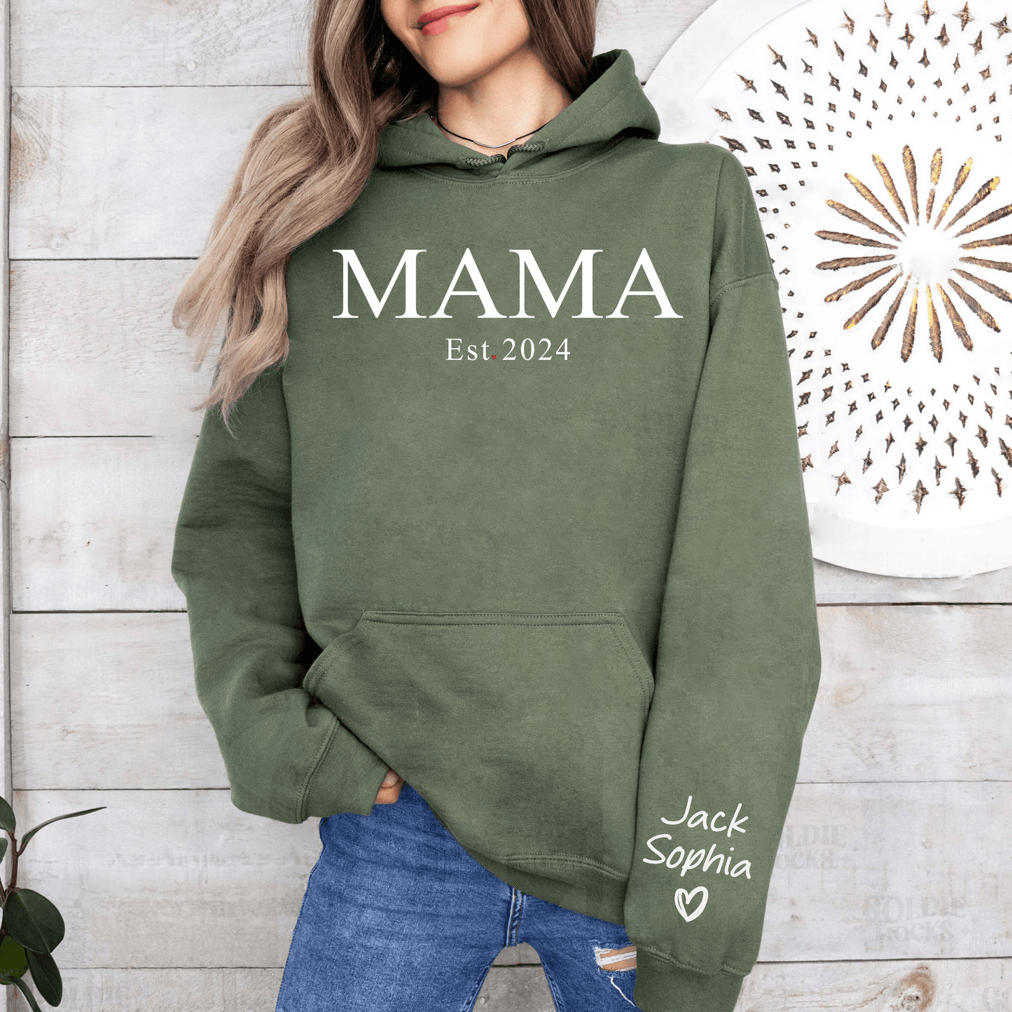Personalized 'Mama' Year & Kids' Names - Mother's Day Special Sweatshirt - GiftHaus