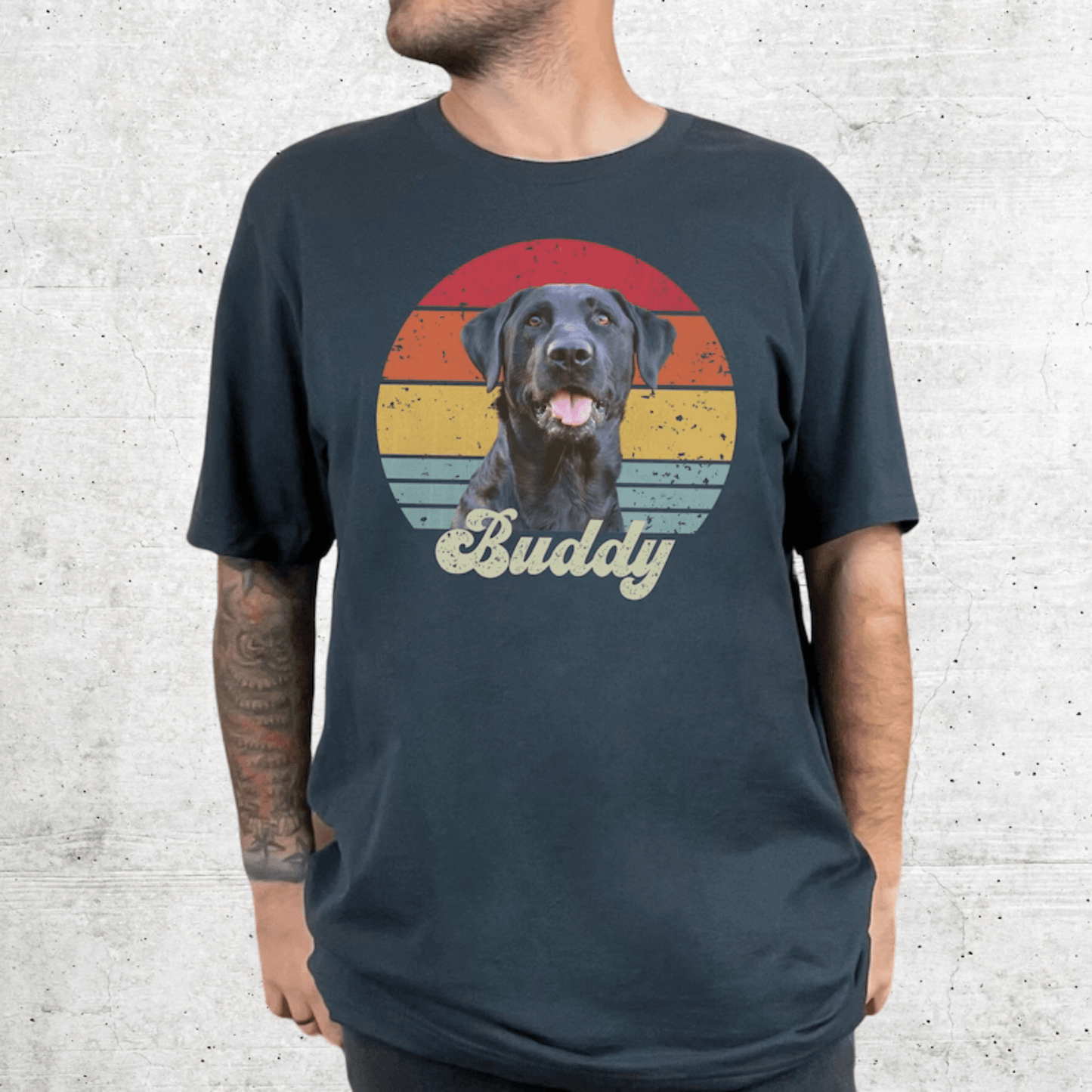 Persönliches Haustier-Portrait T-Shirt - Das ideale Geschenk für Tierliebhaber - GiftHaus