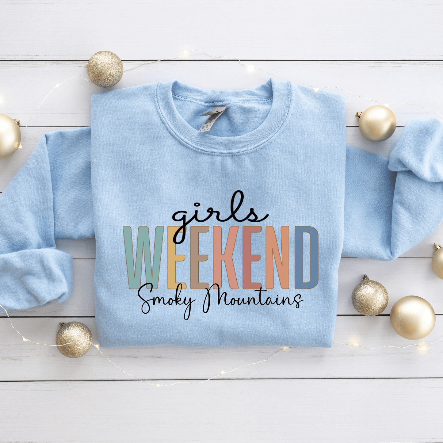 Persönliches Mädels Ausflug - Namen & Daten Andenken Sweatshirt - GiftHaus