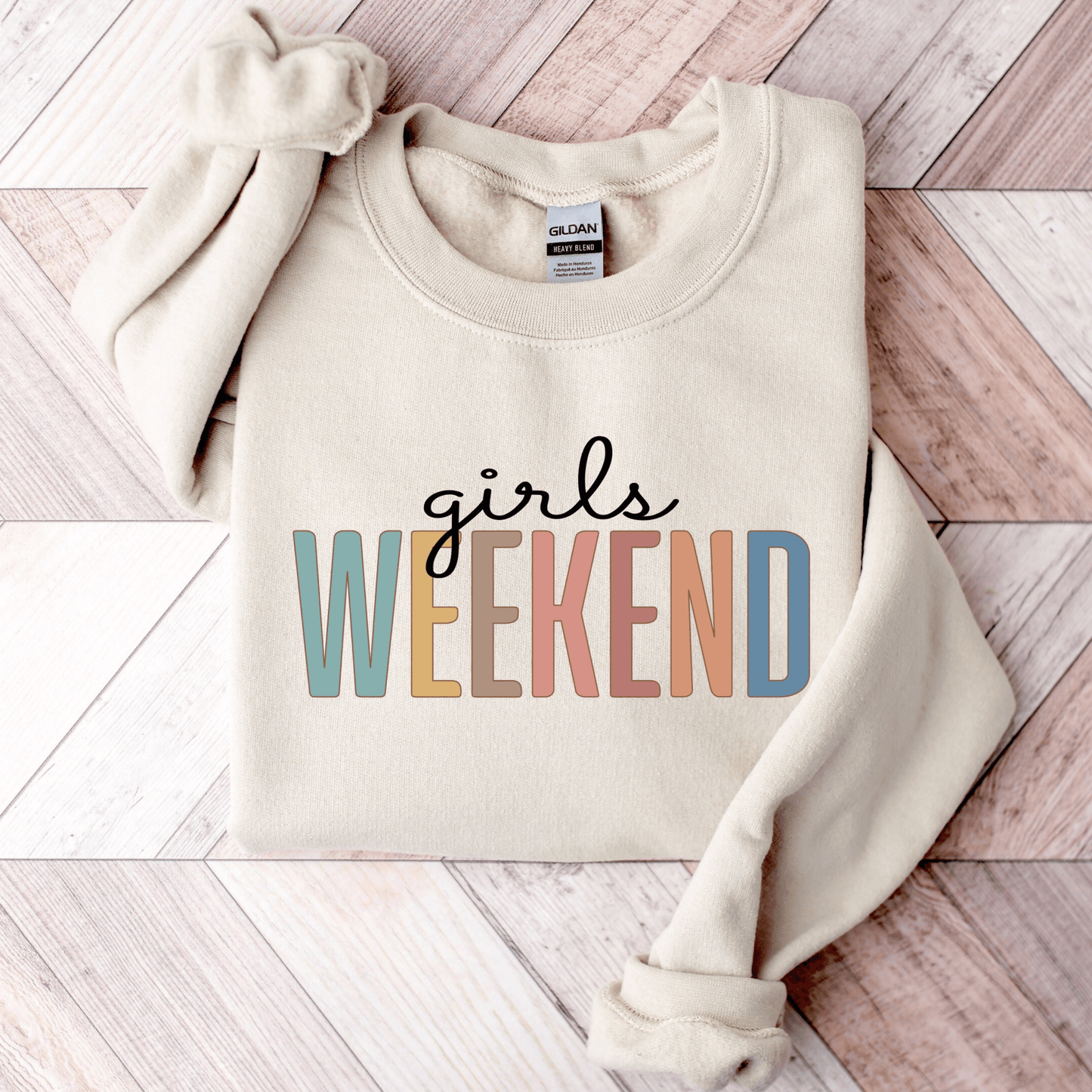 Persönliches Mädels Ausflug - Namen & Daten Andenken Sweatshirt - GiftHaus