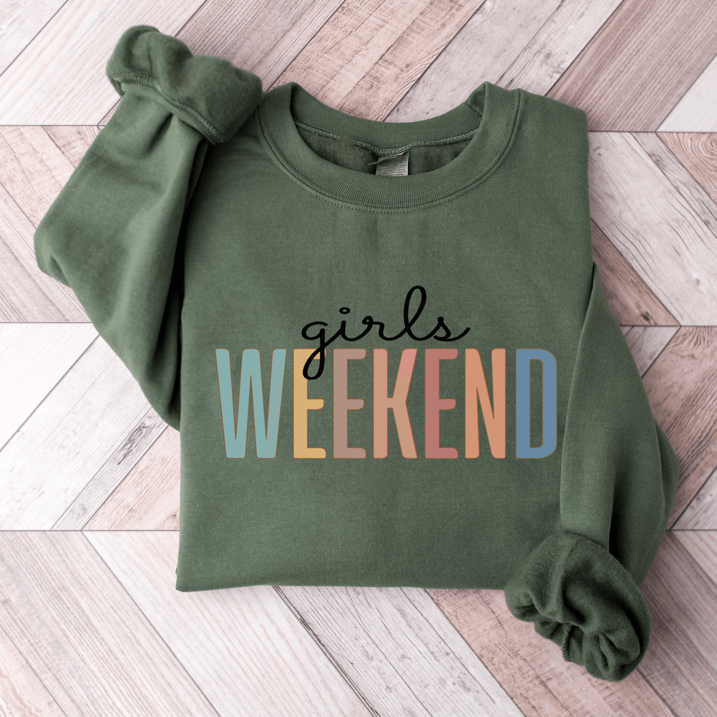 Persönliches Mädels Ausflug - Namen & Daten Andenken Sweatshirt - GiftHaus