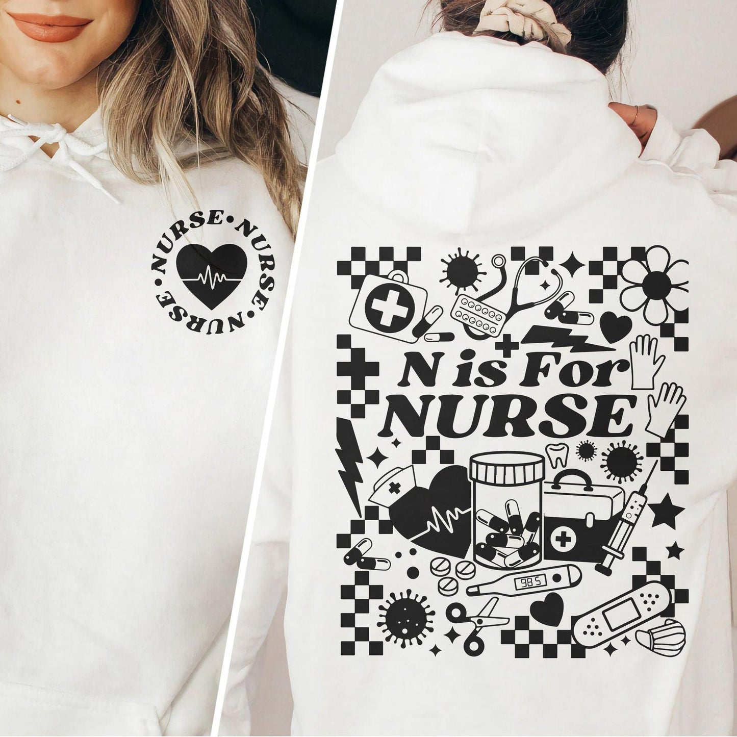 Retro Krankenschwester Sweatshirt - Geschenk für Krankenschwester - GiftHaus