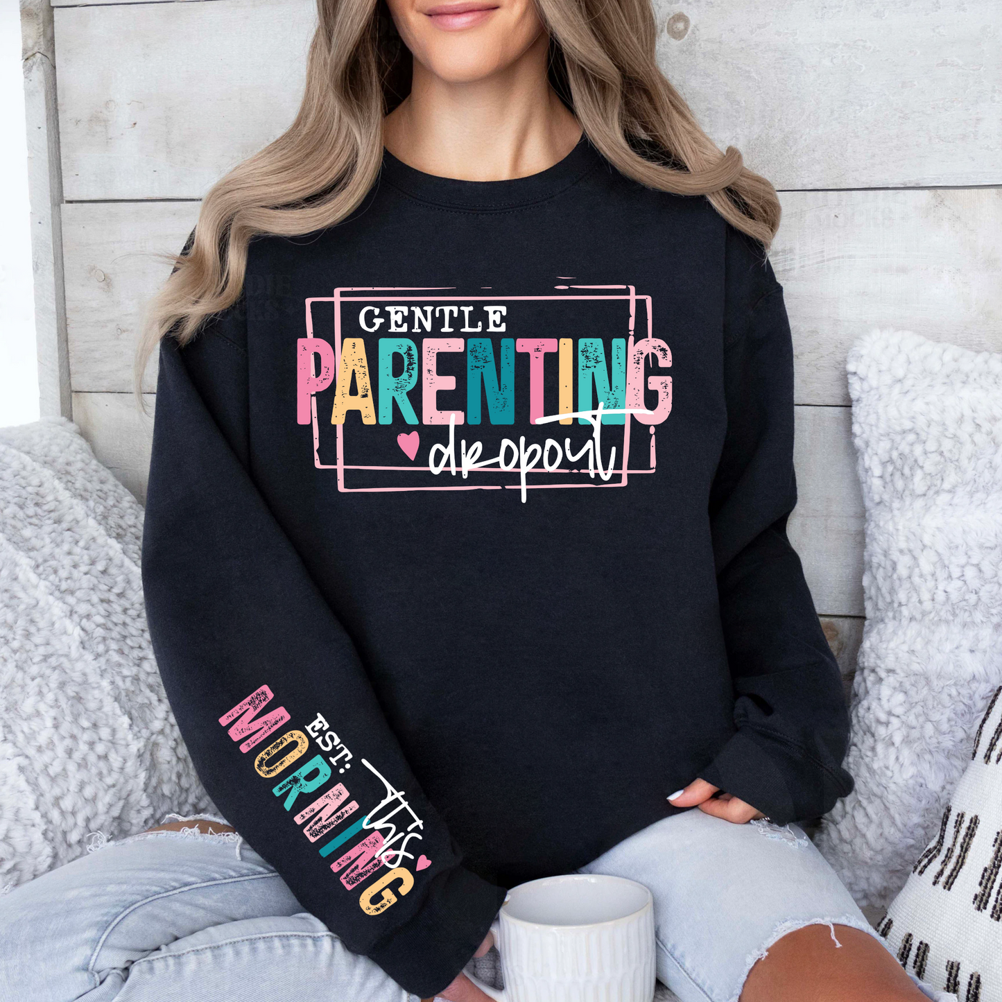 Sanfte Erziehung Aussteiger - Humorvolles Mama Shirt