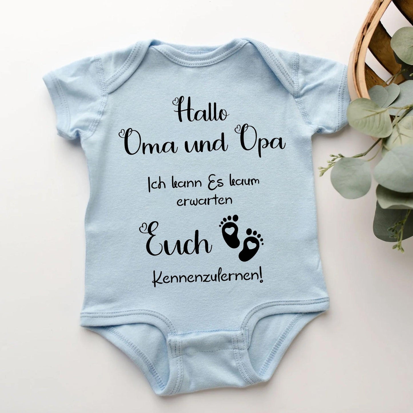 Schwangerschafts-Ankündigungsbody: Hallo Oma und Opa. Ihr werdet Großeltern - GiftHaus