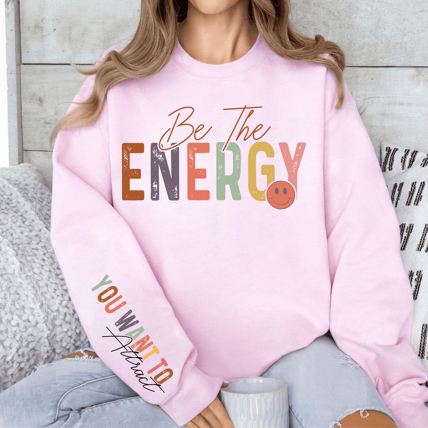 Sei Die Energie - Inspirierendes Sweatshirt - GiftHaus