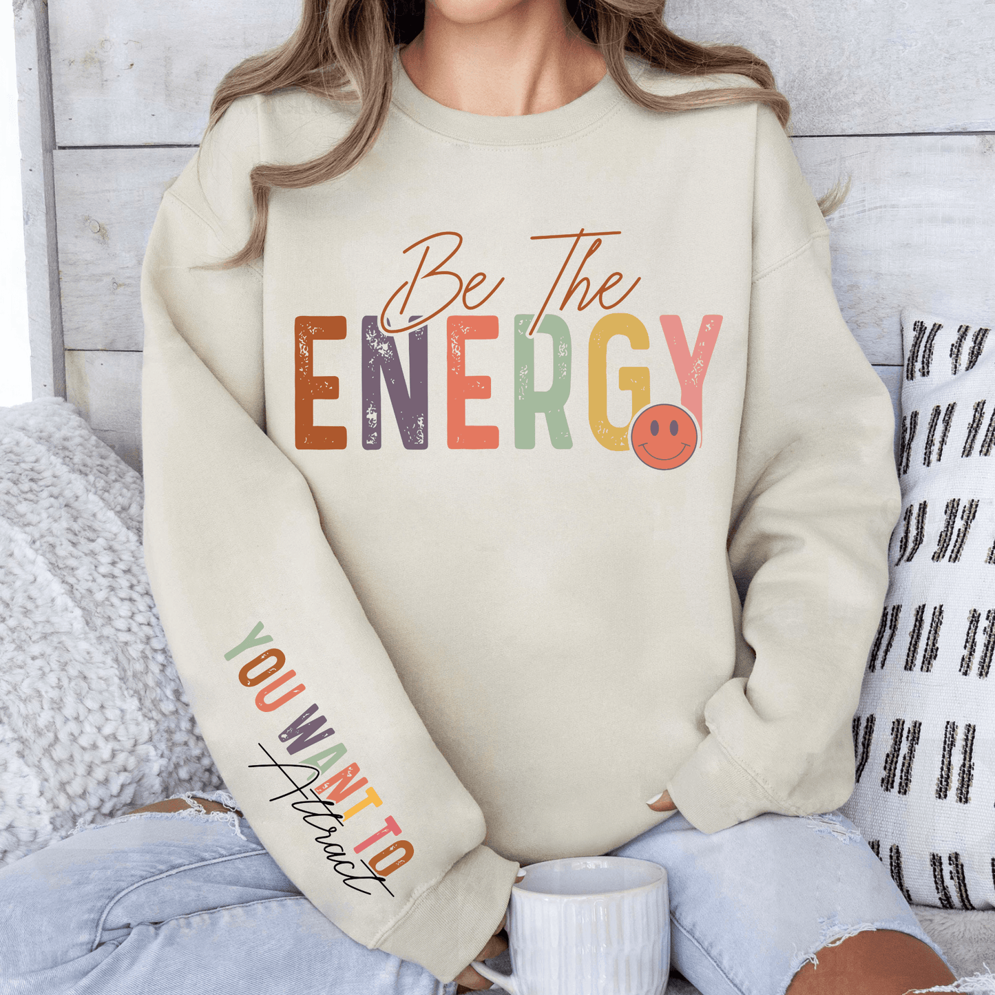 Sei Die Energie - Inspirierendes Sweatshirt - GiftHaus
