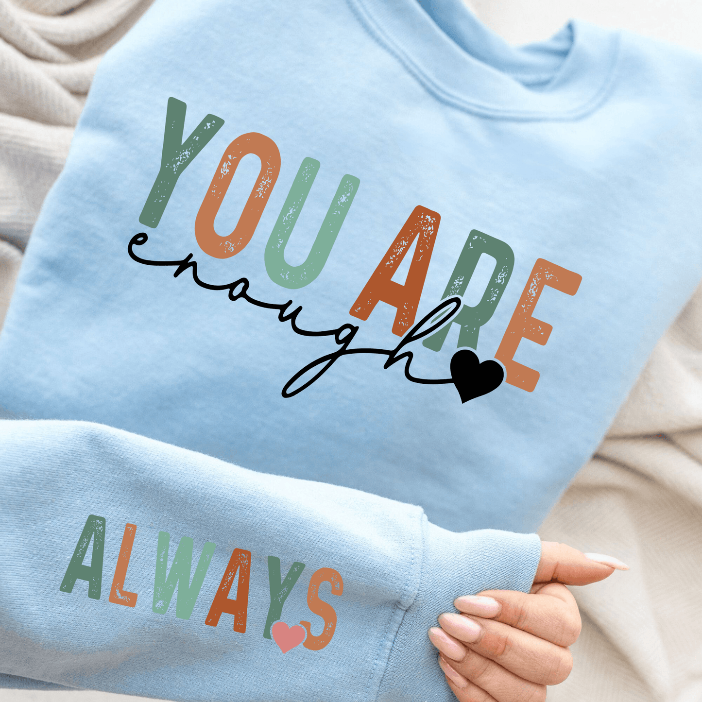 Selbstliebe Boho Shirt – 'Immer Genug' - GiftHaus