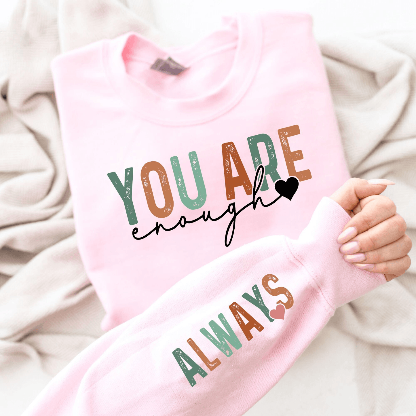 Selbstliebe Boho Shirt – 'Immer Genug' - GiftHaus